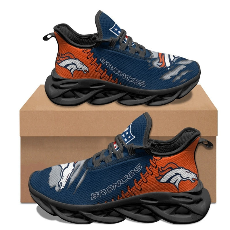 Ideafootwear Denver Broncos NFL Max Soul Shoes Sneakers For Men And Women