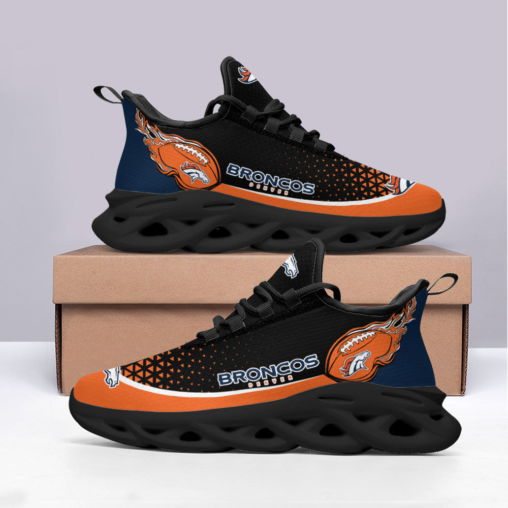 Ideafootwear Denver Broncos NFL Max Soul Shoes Sneakers For Men And Women