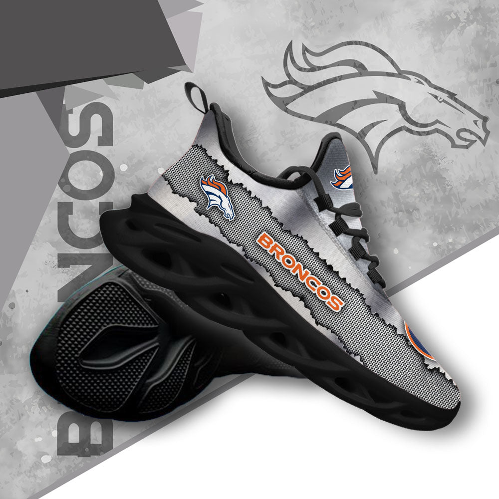 Ideafootwear Denver Broncos NFL Max Soul Shoes Sneakers For Men And Women