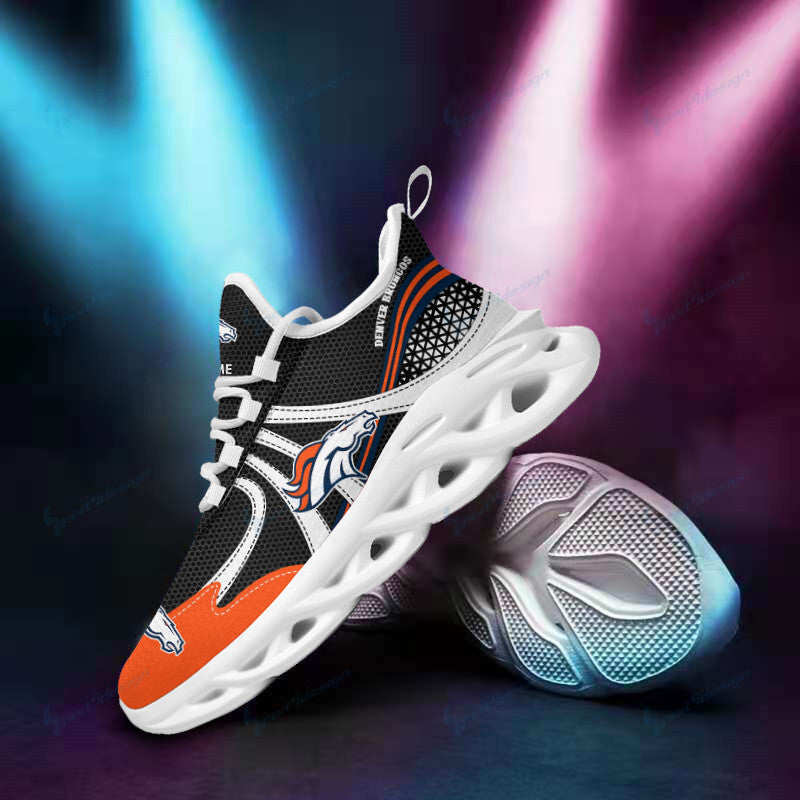 Ideafootwear Denver Broncos NFL Max Soul Shoes Sneakers For Men And Women