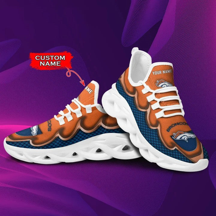 Ideafootwear Denver Broncos NFL Max Soul Shoes Sneakers For Men And Women