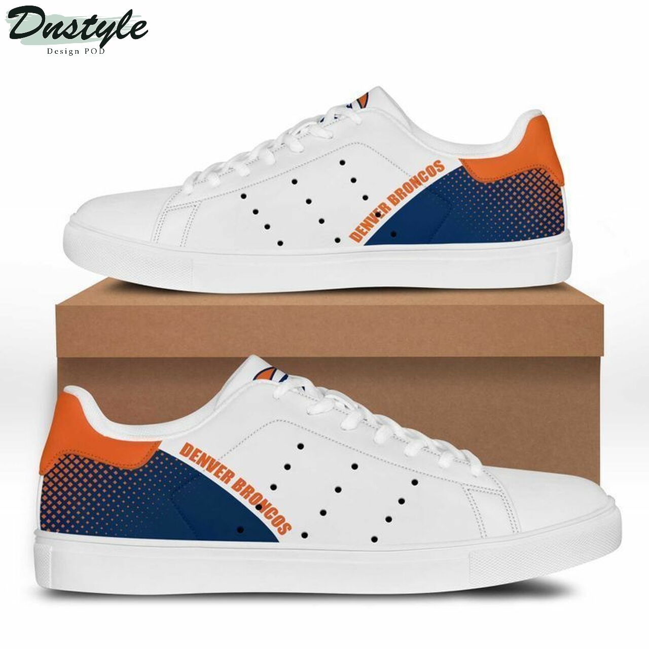 Ideafootwear Denver Broncos Skate Stan Shoes Sneakes For Men And Women
