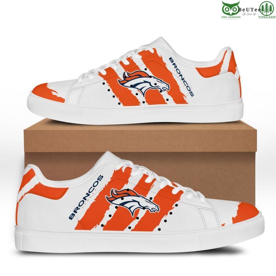 Ideafootwear Denver Broncos Skate Stan Shoes Sneakes For Men And Women