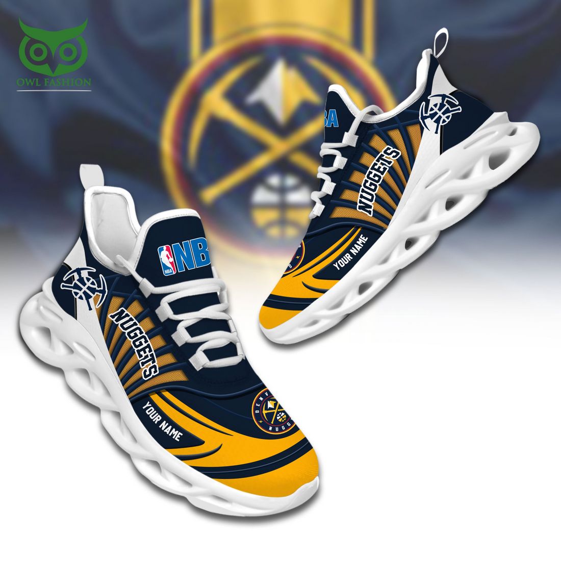 Ideafootwear Denver Nuggets Max Soul Shoes Sneakers For Men And Women