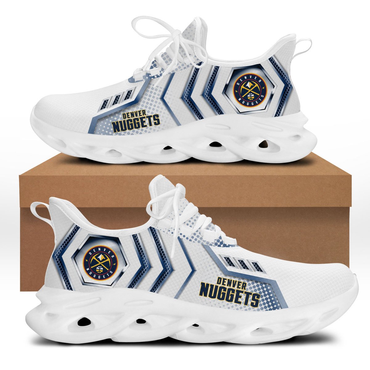 Ideafootwear Denver Nuggets Max Soul Shoes Sneakers For Men And Women