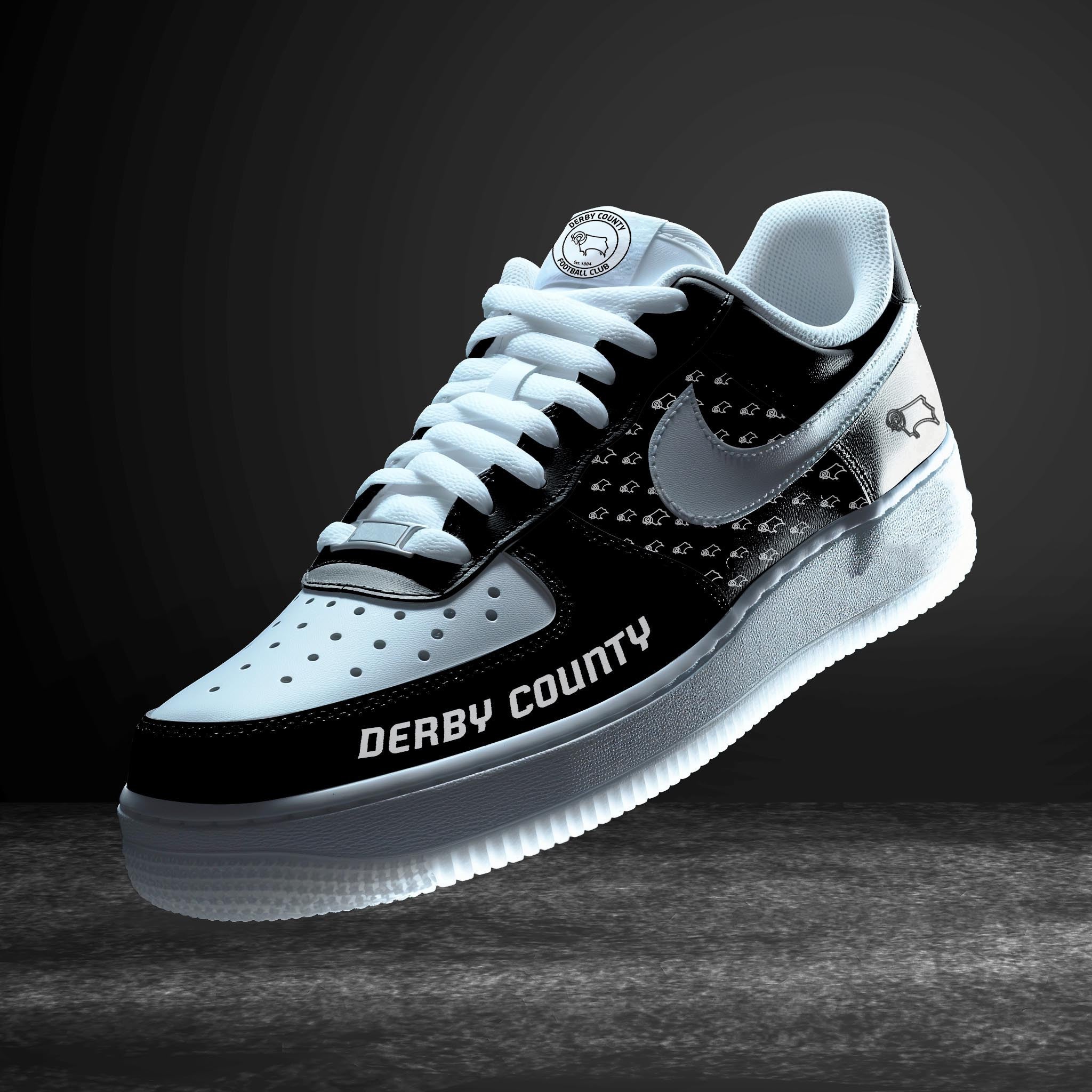 Ideafootwear Derby County EPL Air Low-Top Sneakers Shoes For Men And Women