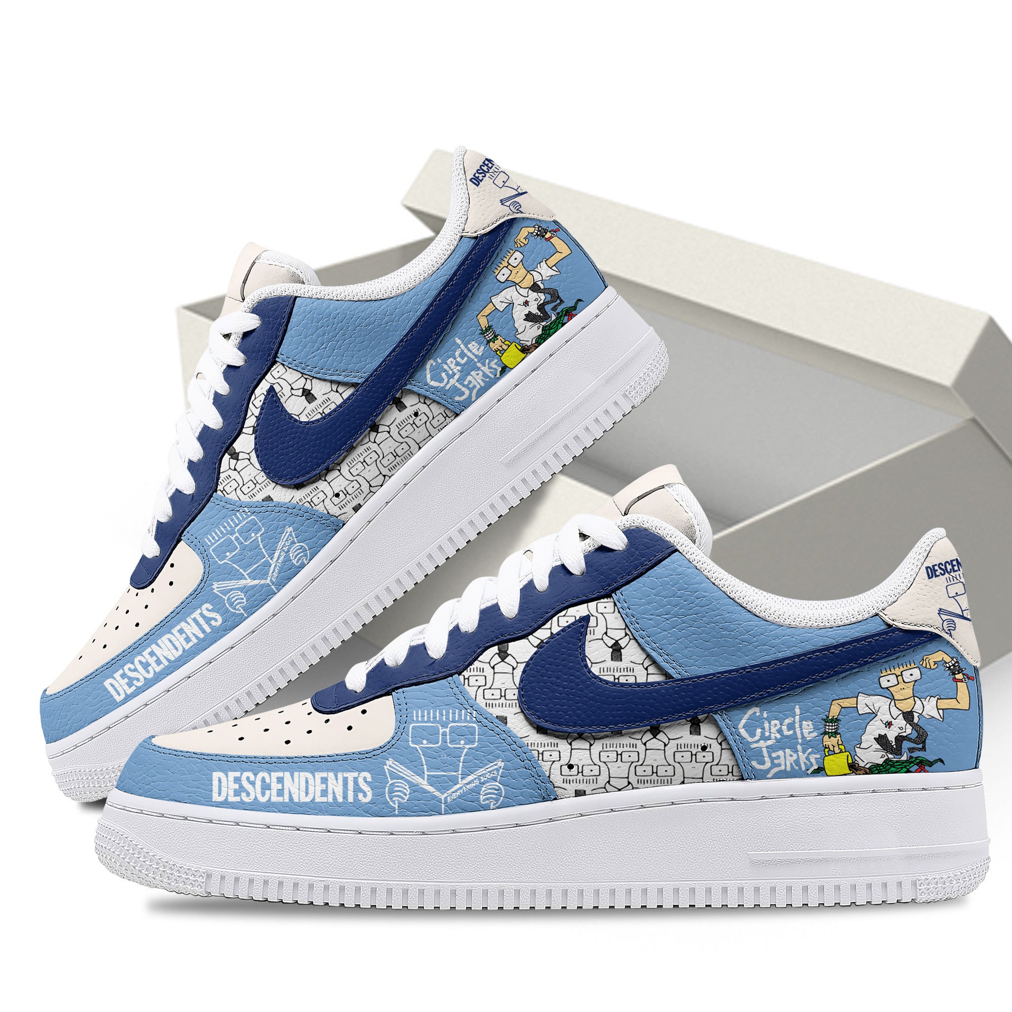 Ideafootwear Descendents Air Low-Top Sneakers Shoes For Men And Women