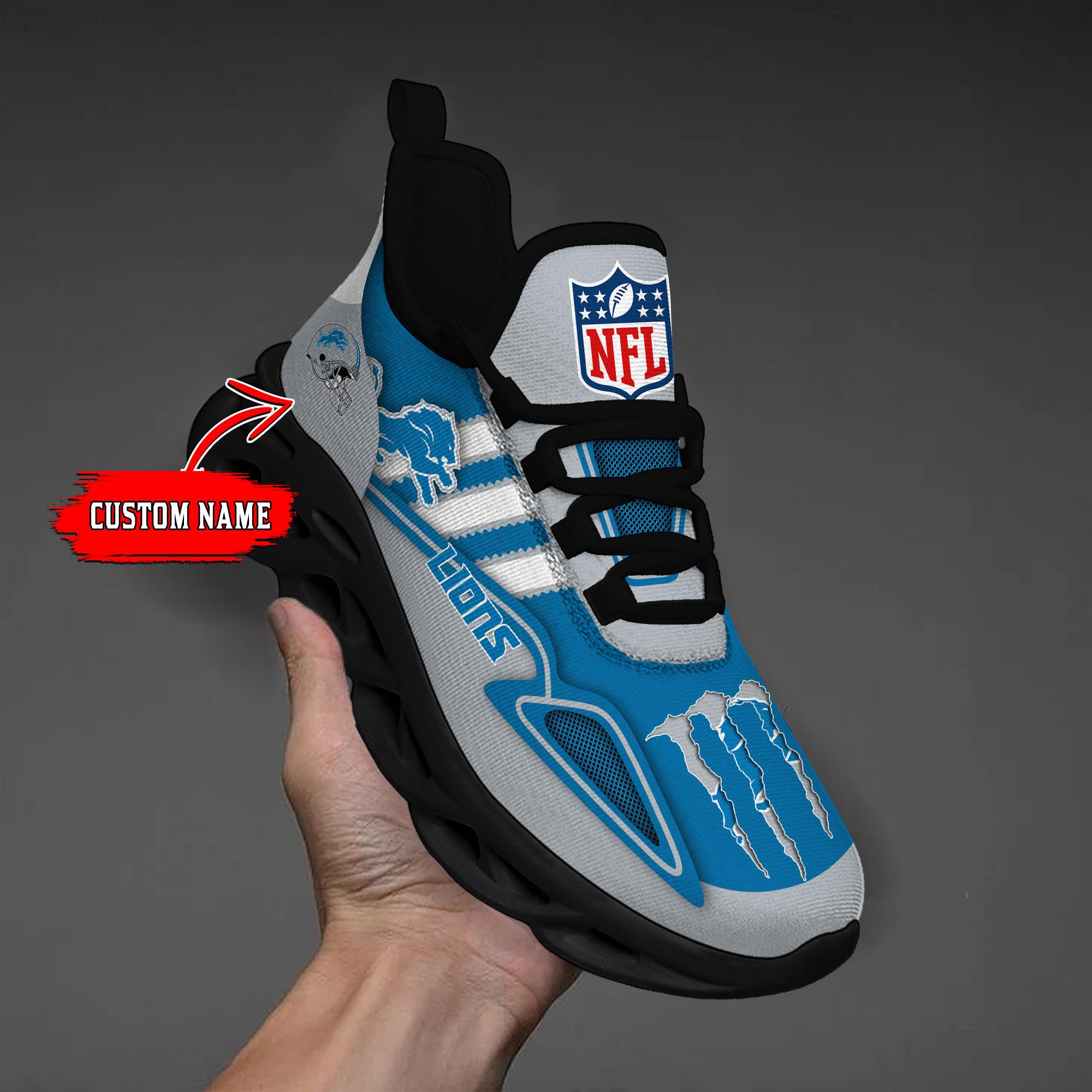 Ideafootwear Detroit Lions Max Soul Shoes Sneakers For Men And Women