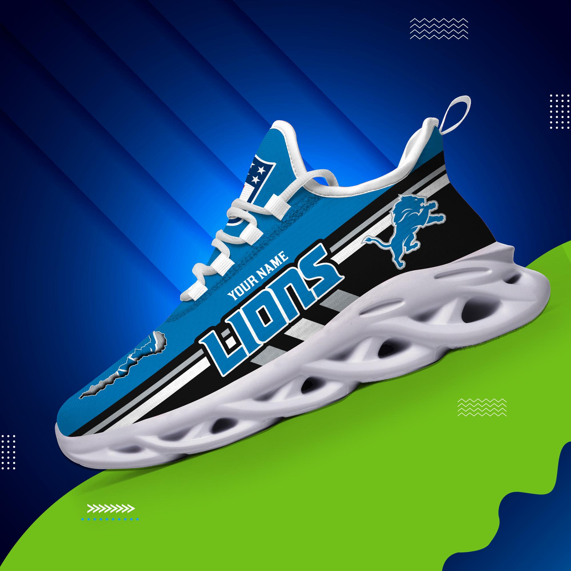 Ideafootwear Detroit Lions Max Soul Shoes Sneakers For Men And Women