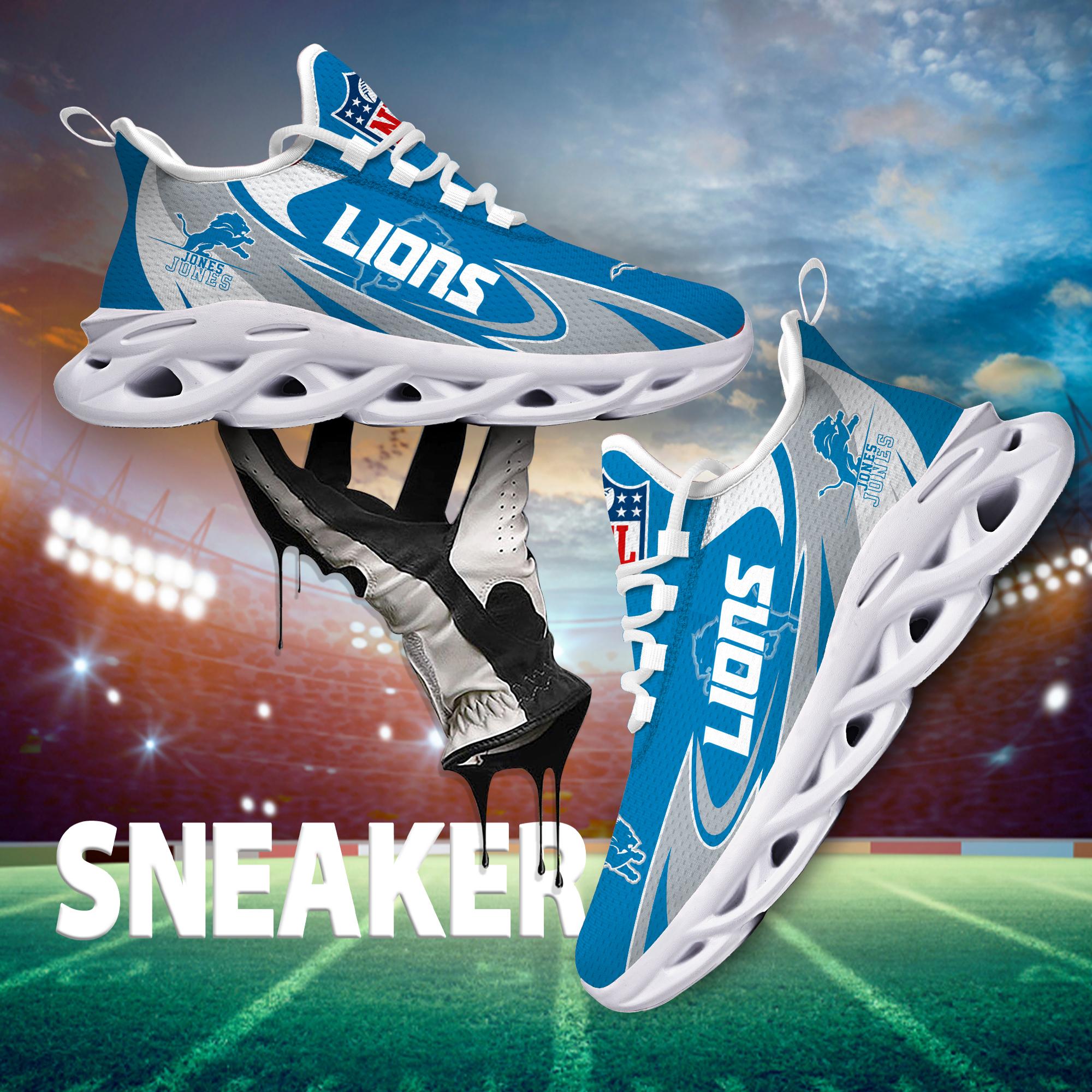 Ideafootwear Detroit Lions Max Soul Shoes Sneakers For Men And Women