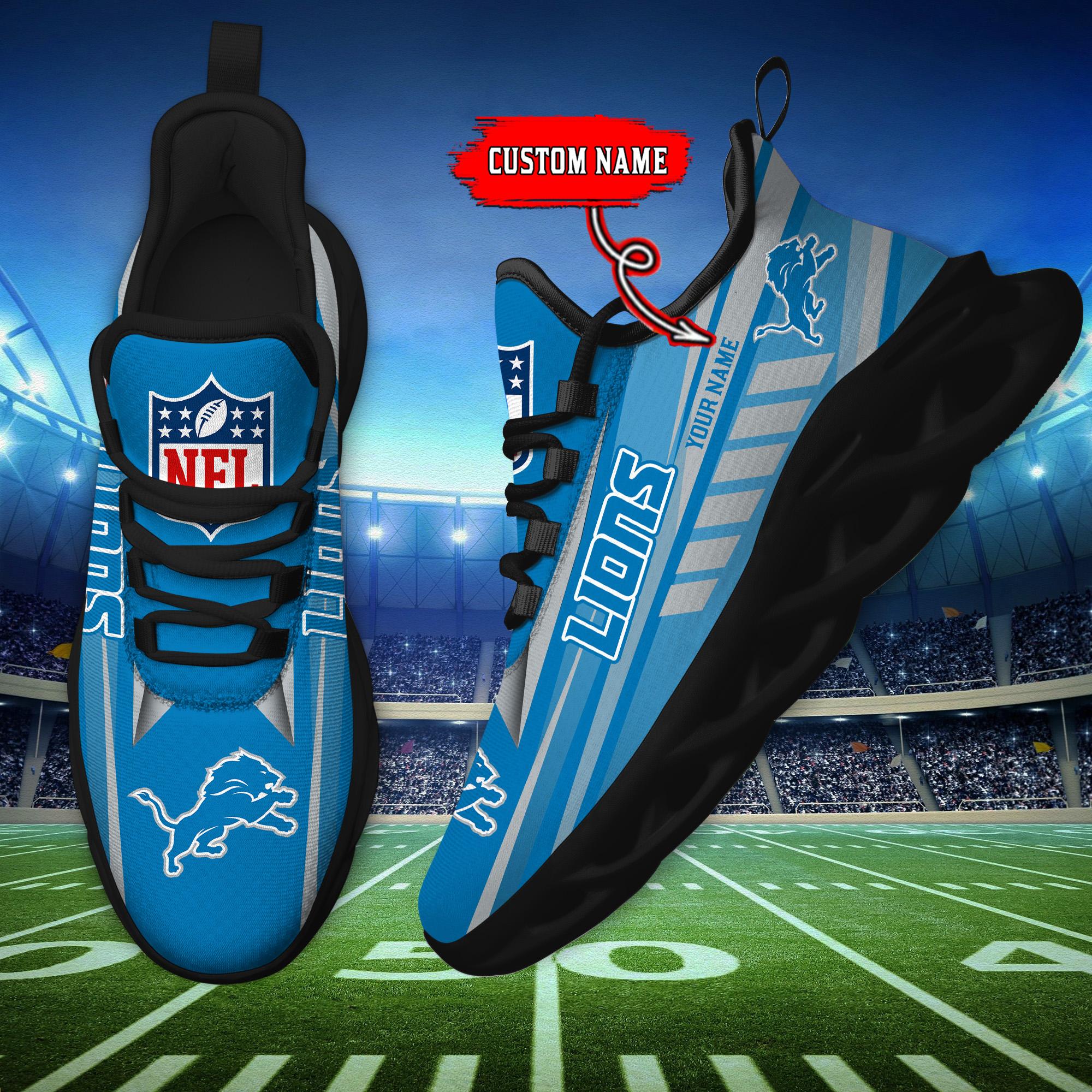 Ideafootwear Detroit Lions Max Soul Shoes Sneakers For Men And Women