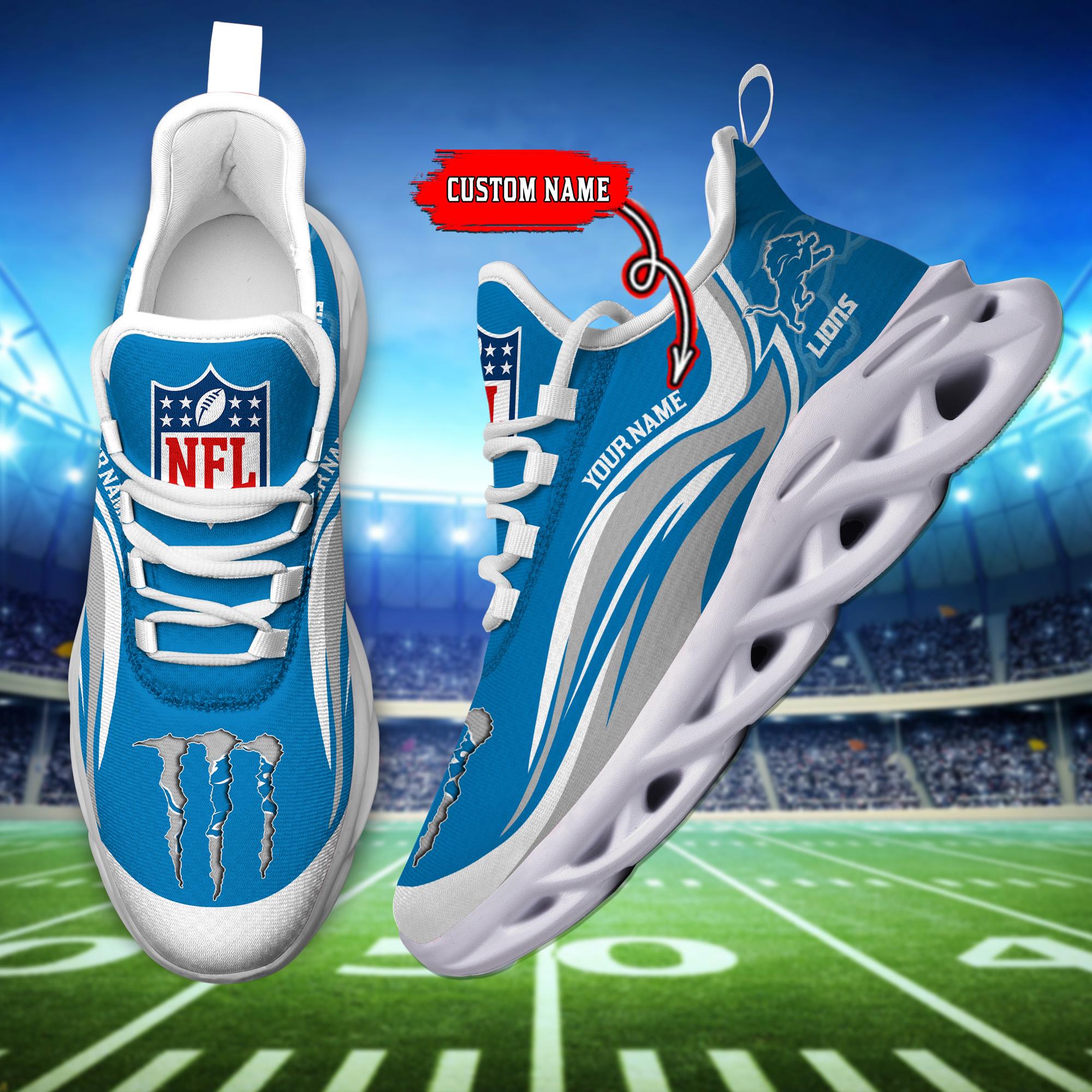 Ideafootwear Detroit Lions Max Soul Shoes Sneakers For Men And Women