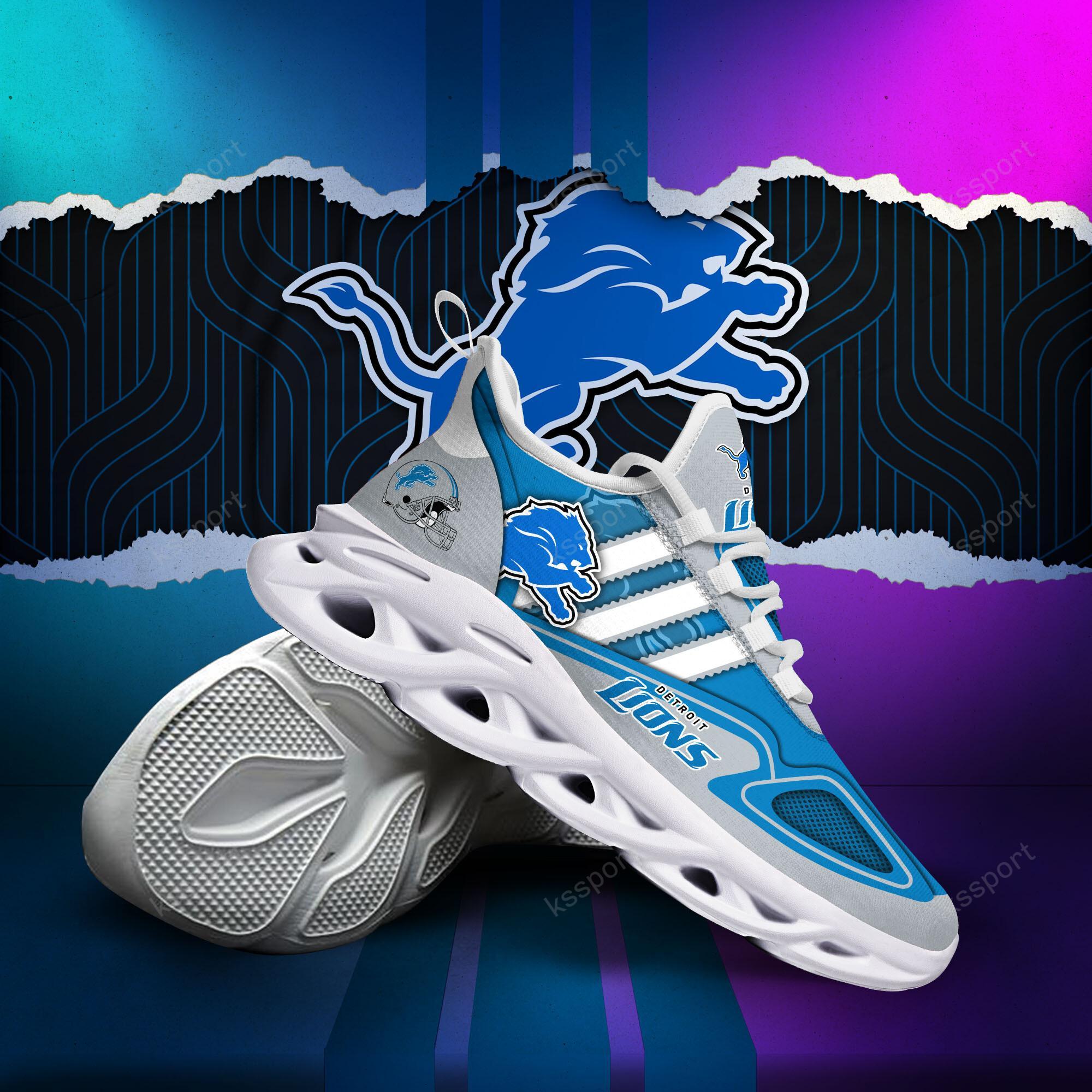 Ideafootwear Detroit Lions Max Soul Shoes Sneakers For Men And Women
