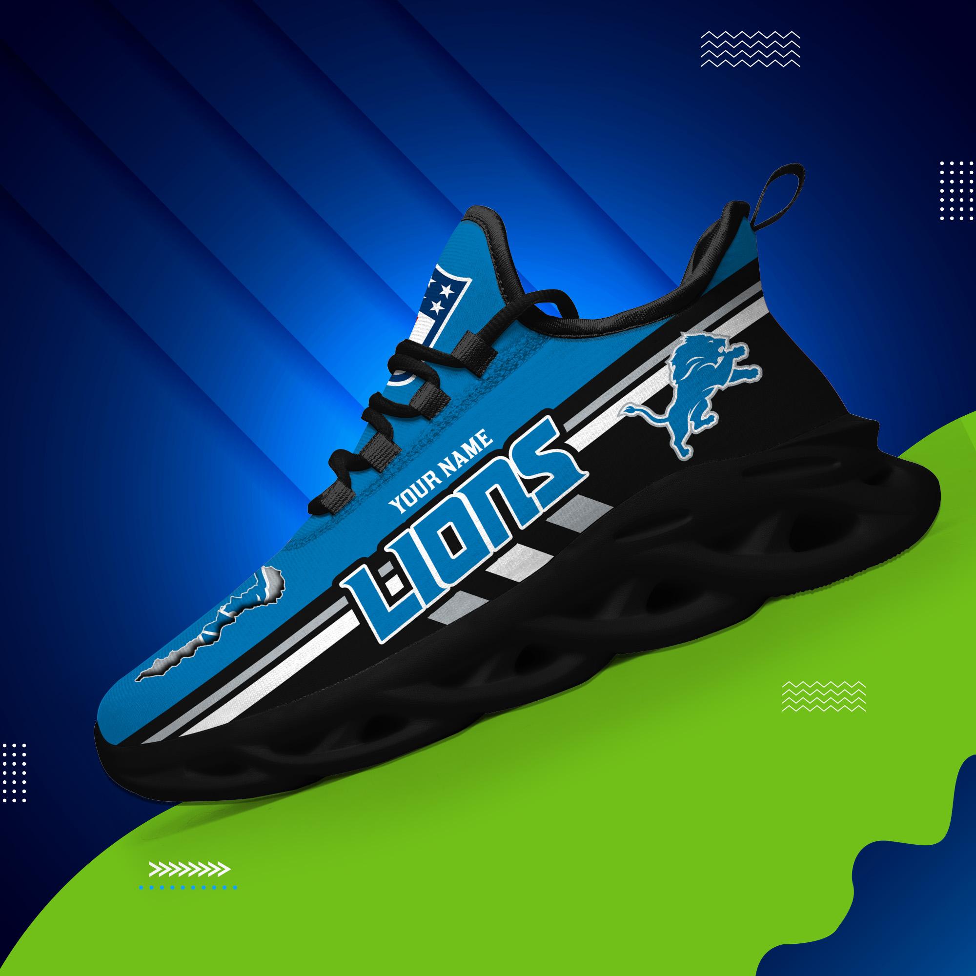 Ideafootwear Detroit Lions Max Soul Shoes Sneakers For Men And Women