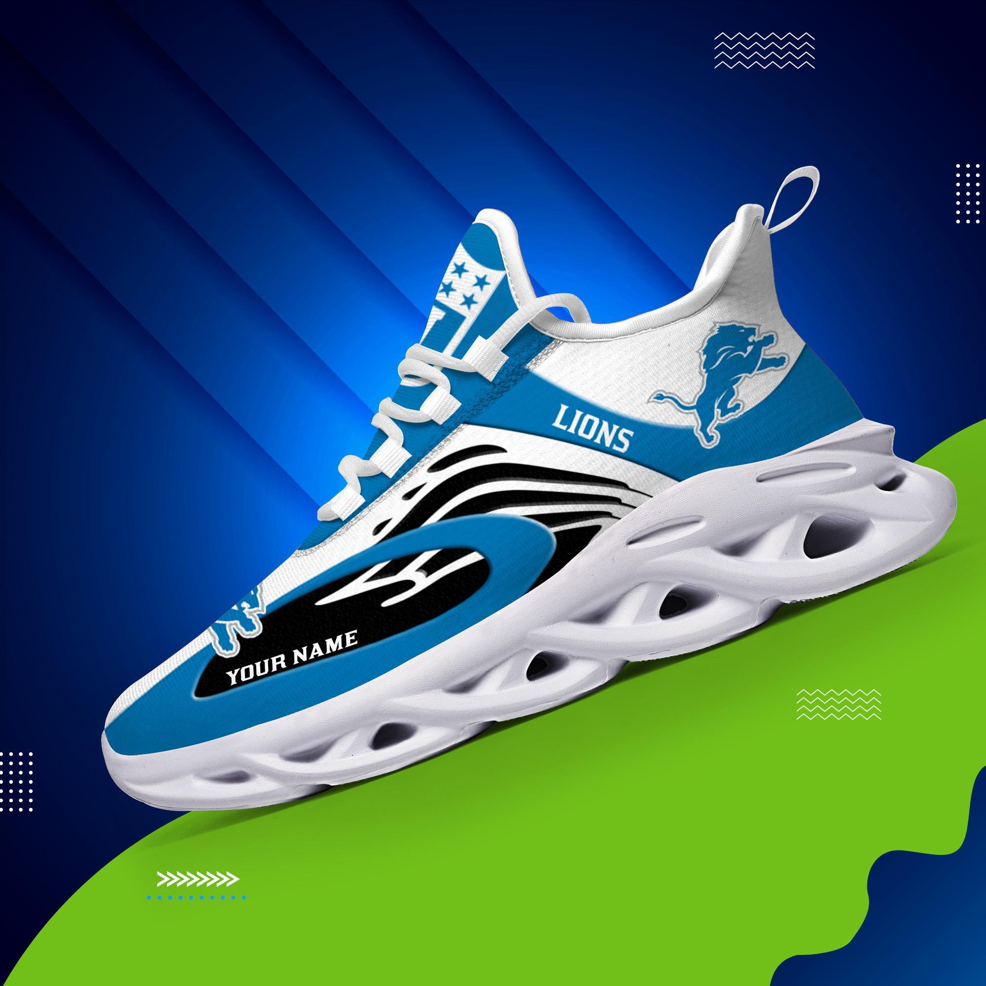 Ideafootwear Detroit Lions Max Soul Shoes Sneakers For Men And Women