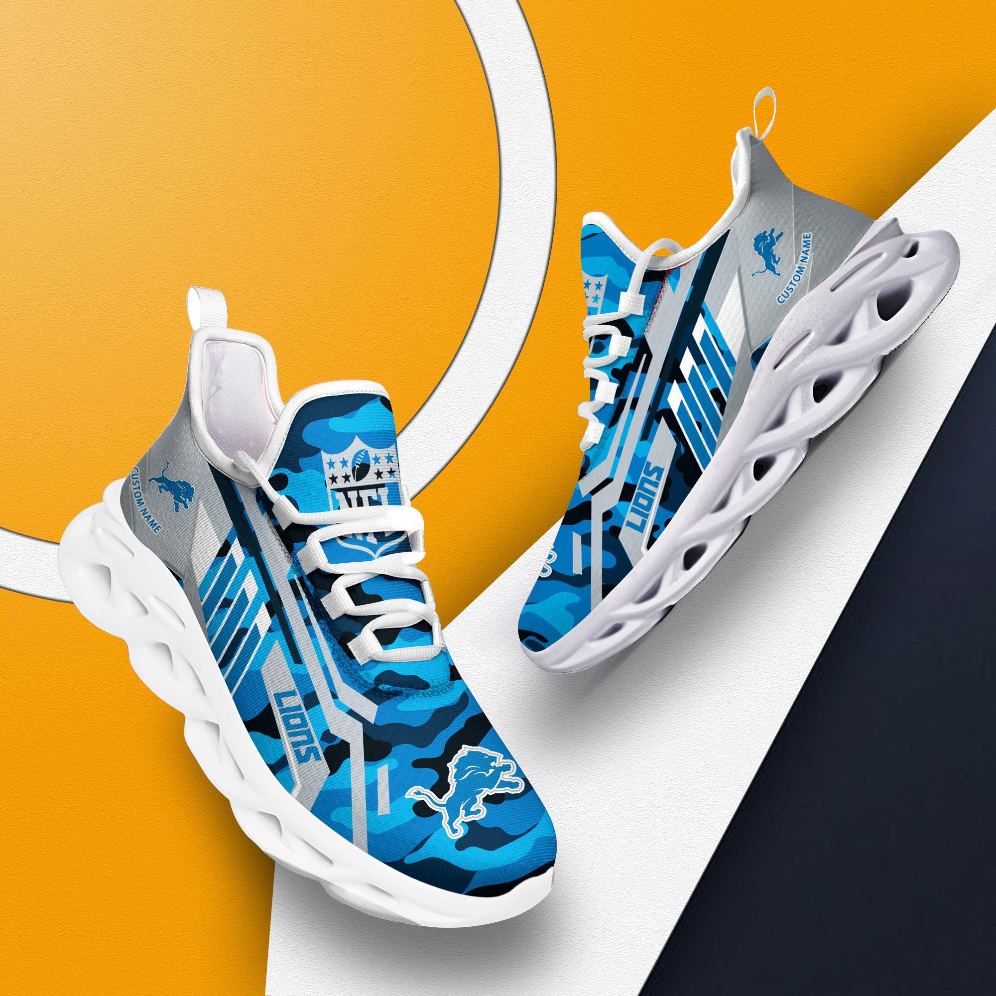 Ideafootwear Detroit Lions Max Soul Shoes Sneakers For Men And Women