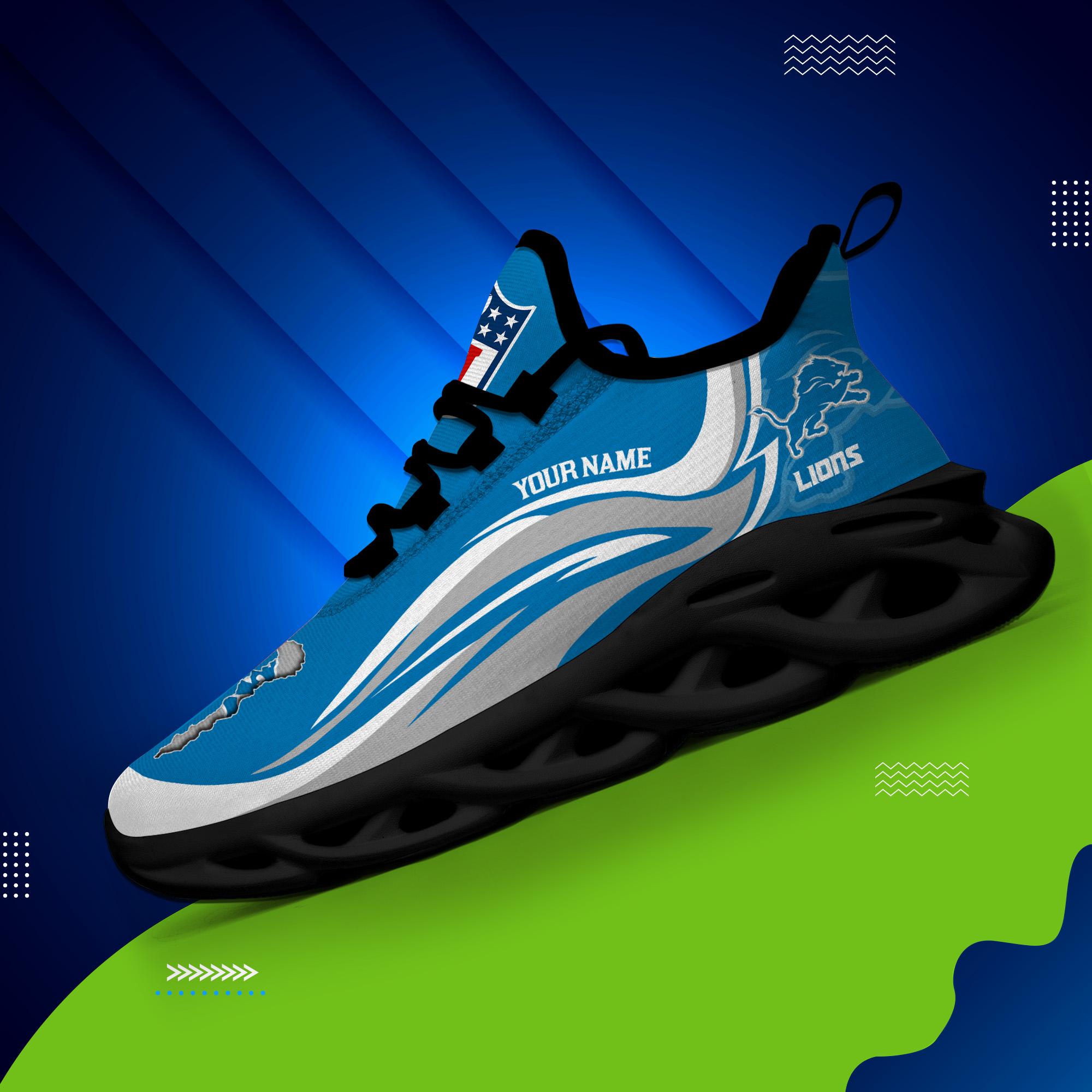Ideafootwear Detroit Lions Max Soul Shoes Sneakers For Men And Women