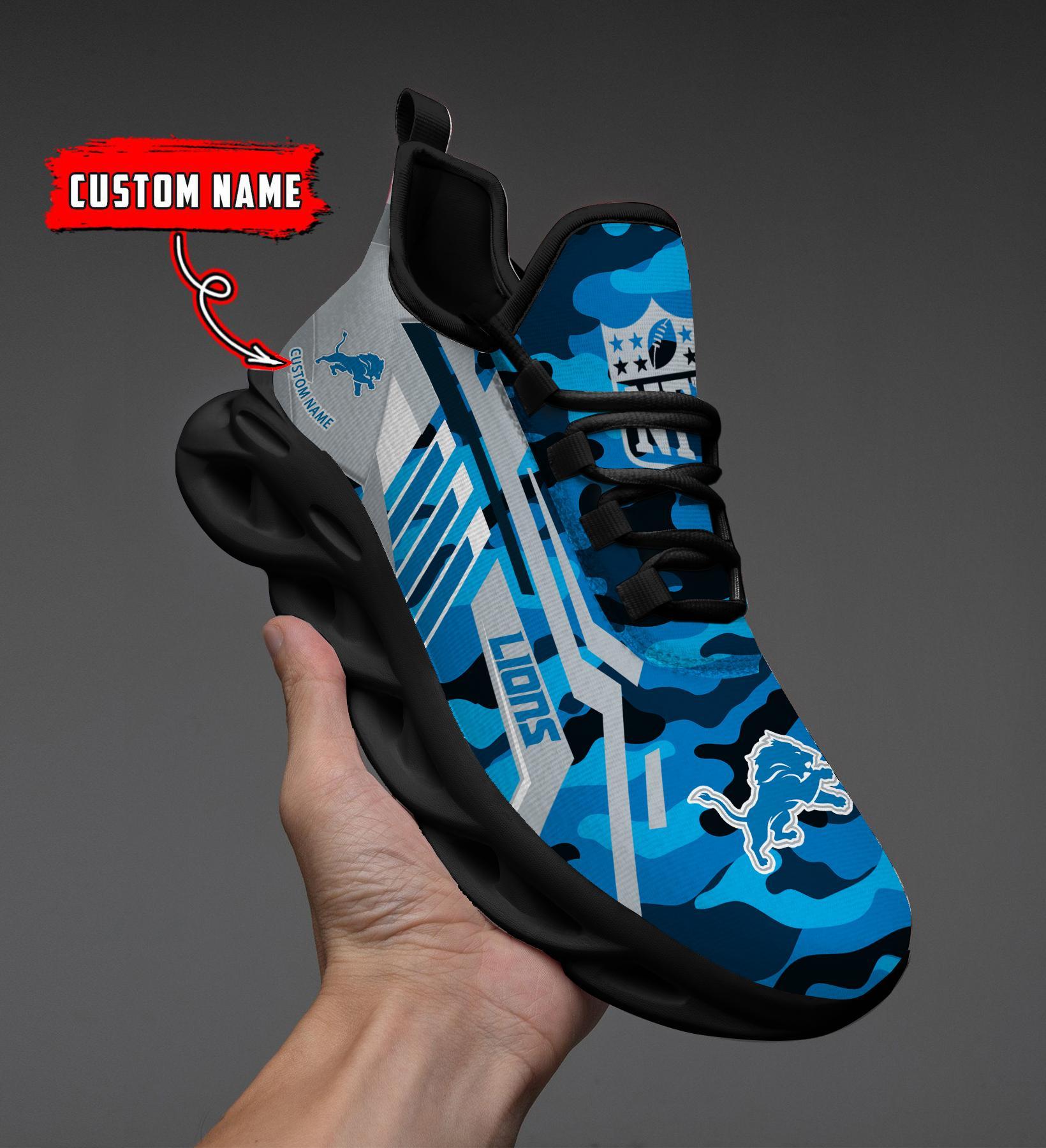 Ideafootwear Detroit Lions Max Soul Shoes Sneakers For Men And Women