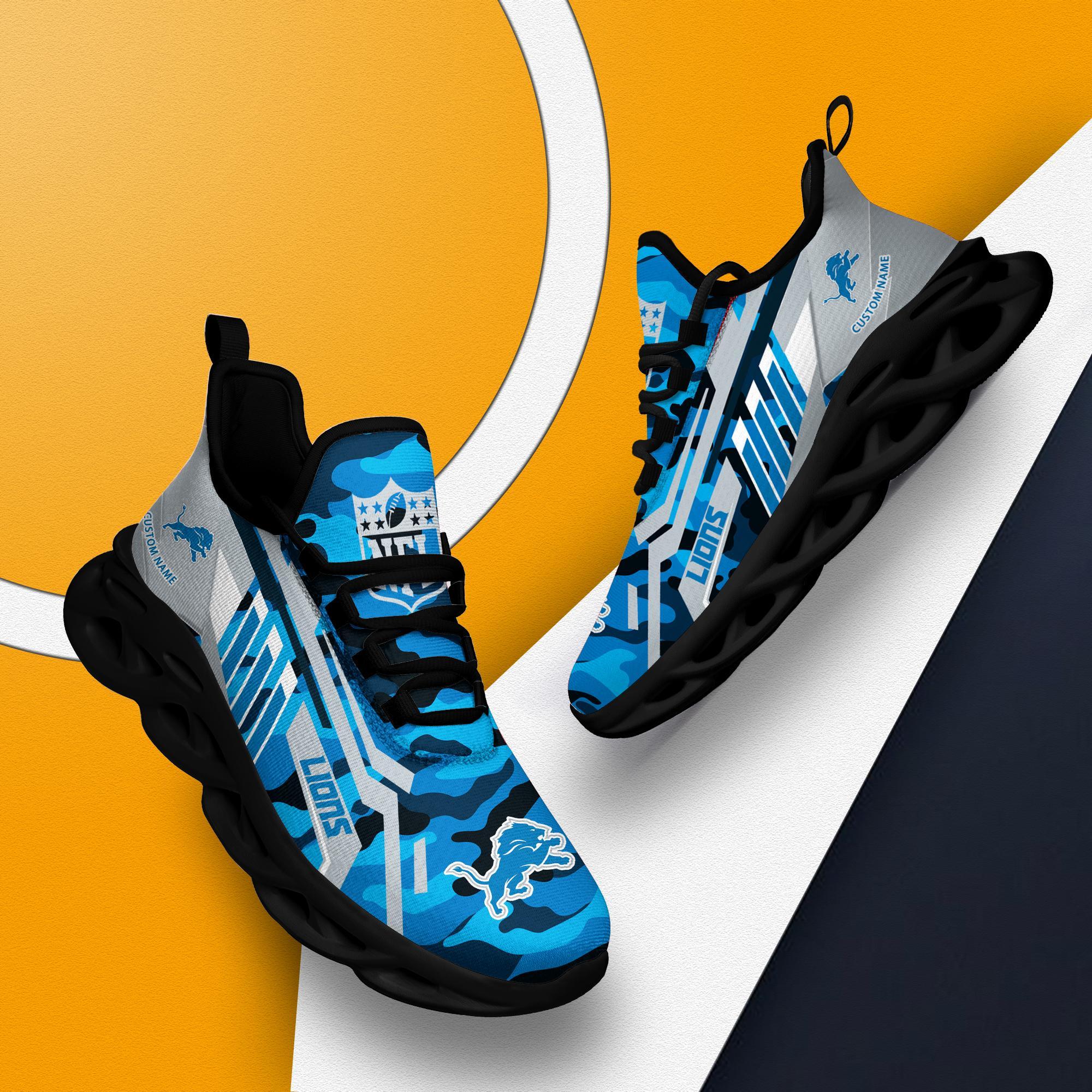 Ideafootwear Detroit Lions Max Soul Shoes Sneakers For Men And Women
