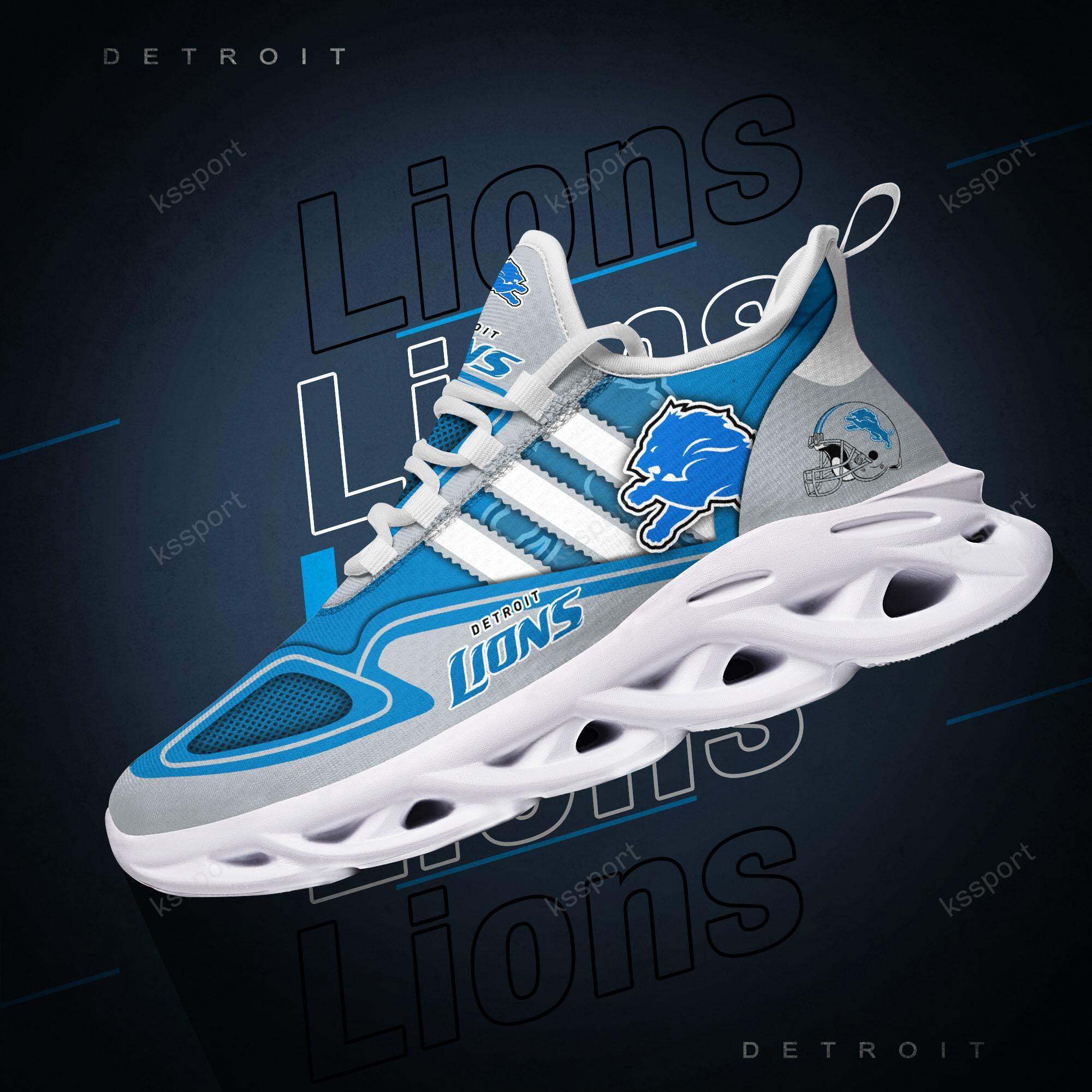 Ideafootwear Detroit Lions Max Soul Shoes Sneakers For Men And Women
