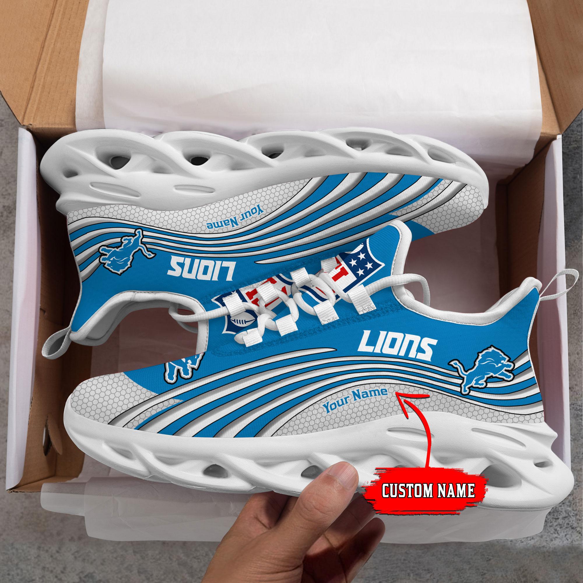 Ideafootwear Detroit Lions Max Soul Shoes Sneakers For Men And Women