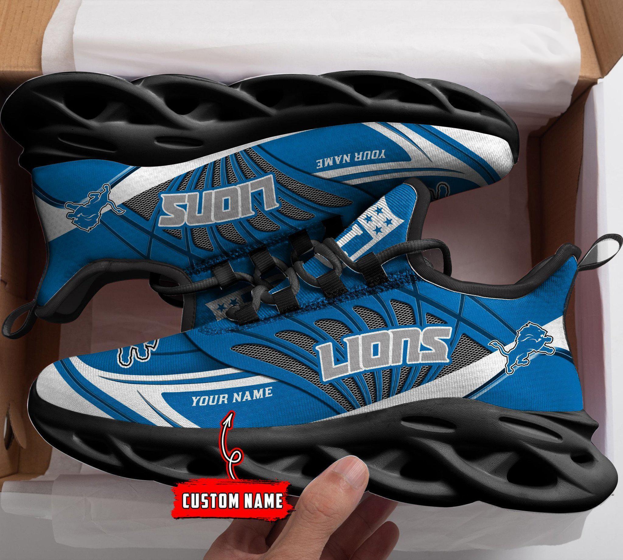 Ideafootwear Detroit Lions Max Soul Shoes Sneakers For Men And Women