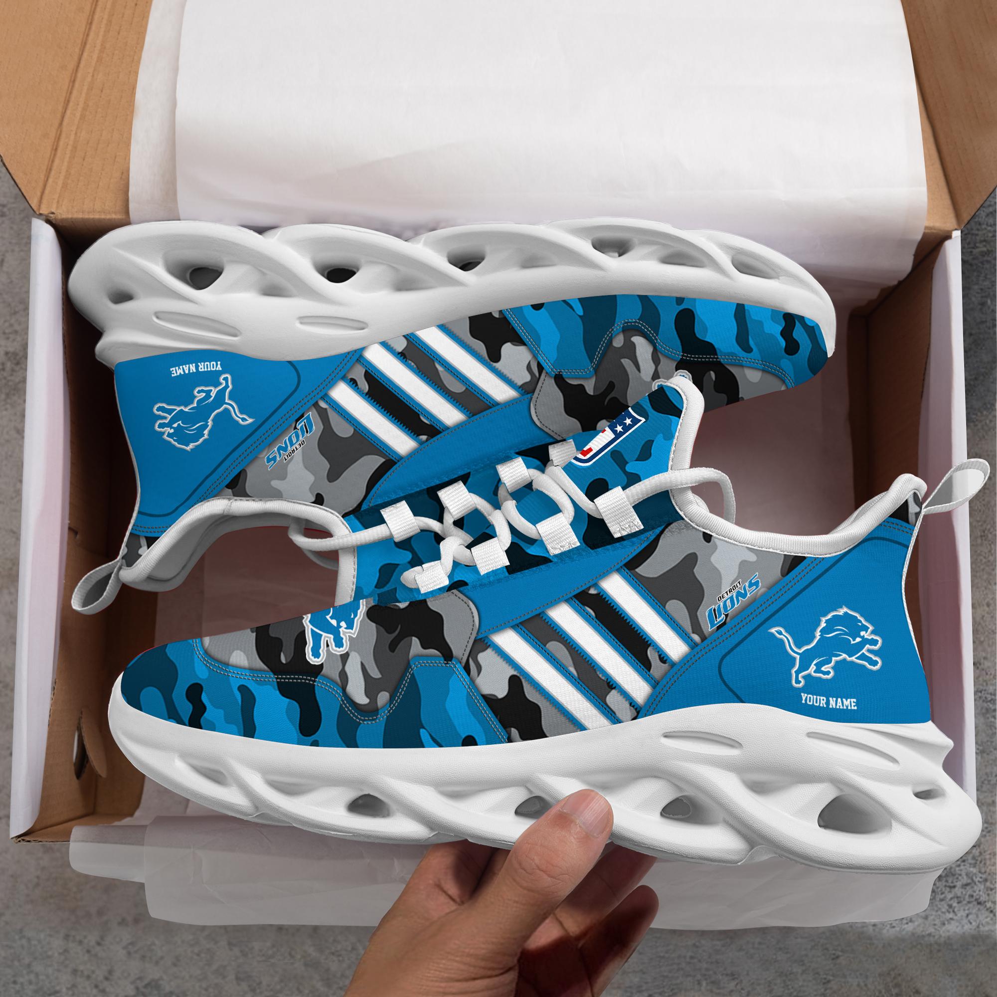 Ideafootwear Detroit Lions Max Soul Shoes Sneakers For Men And Women