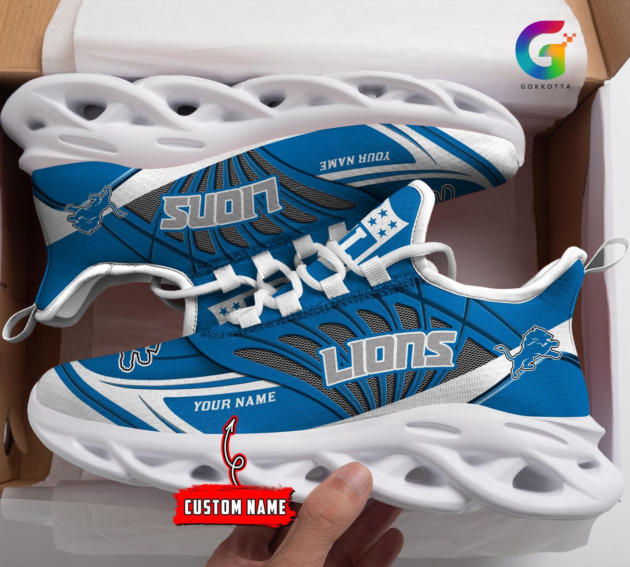 Ideafootwear Detroit Lions Max Soul Shoes Sneakers For Men And Women