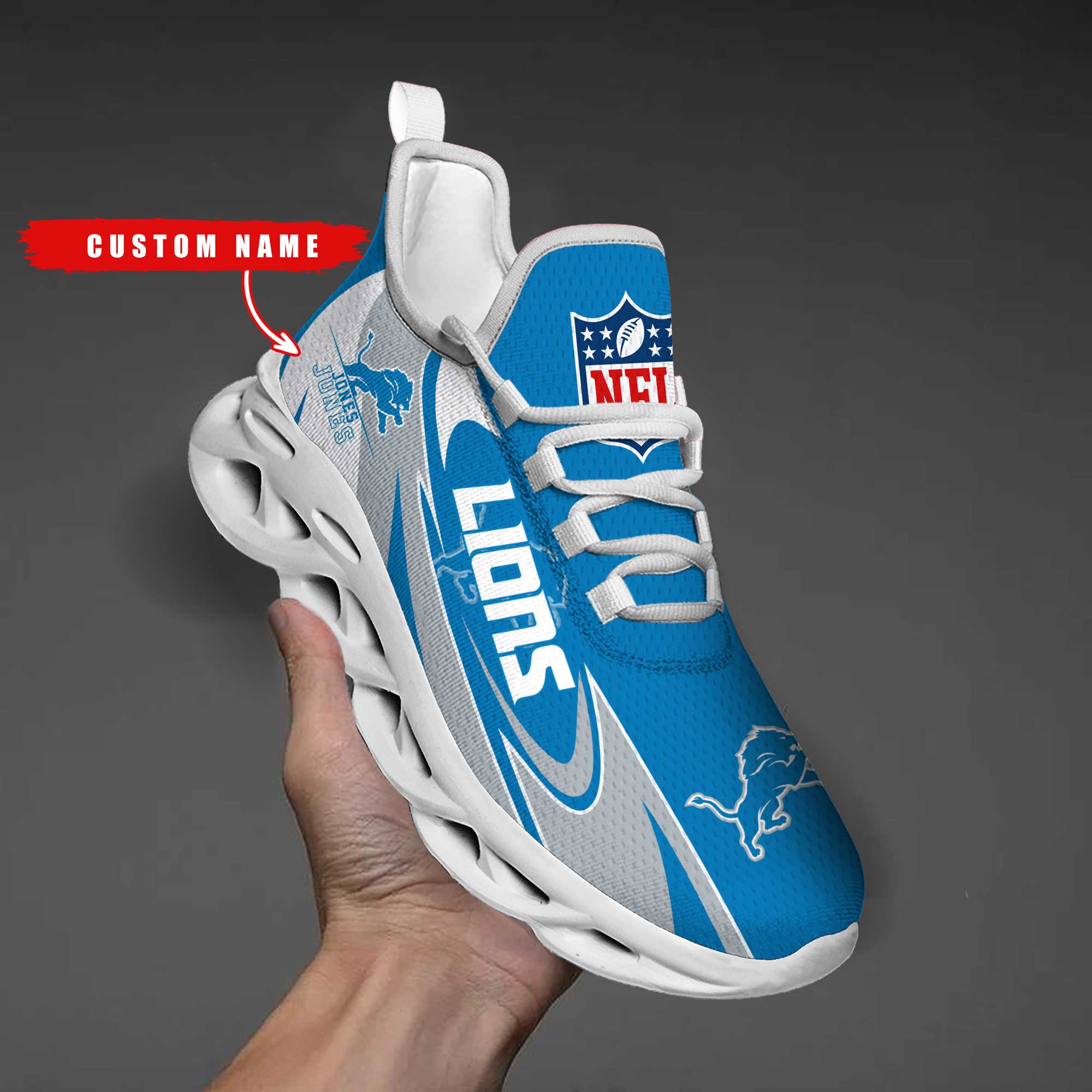 Ideafootwear Detroit Lions Max Soul Shoes Sneakers For Men And Women