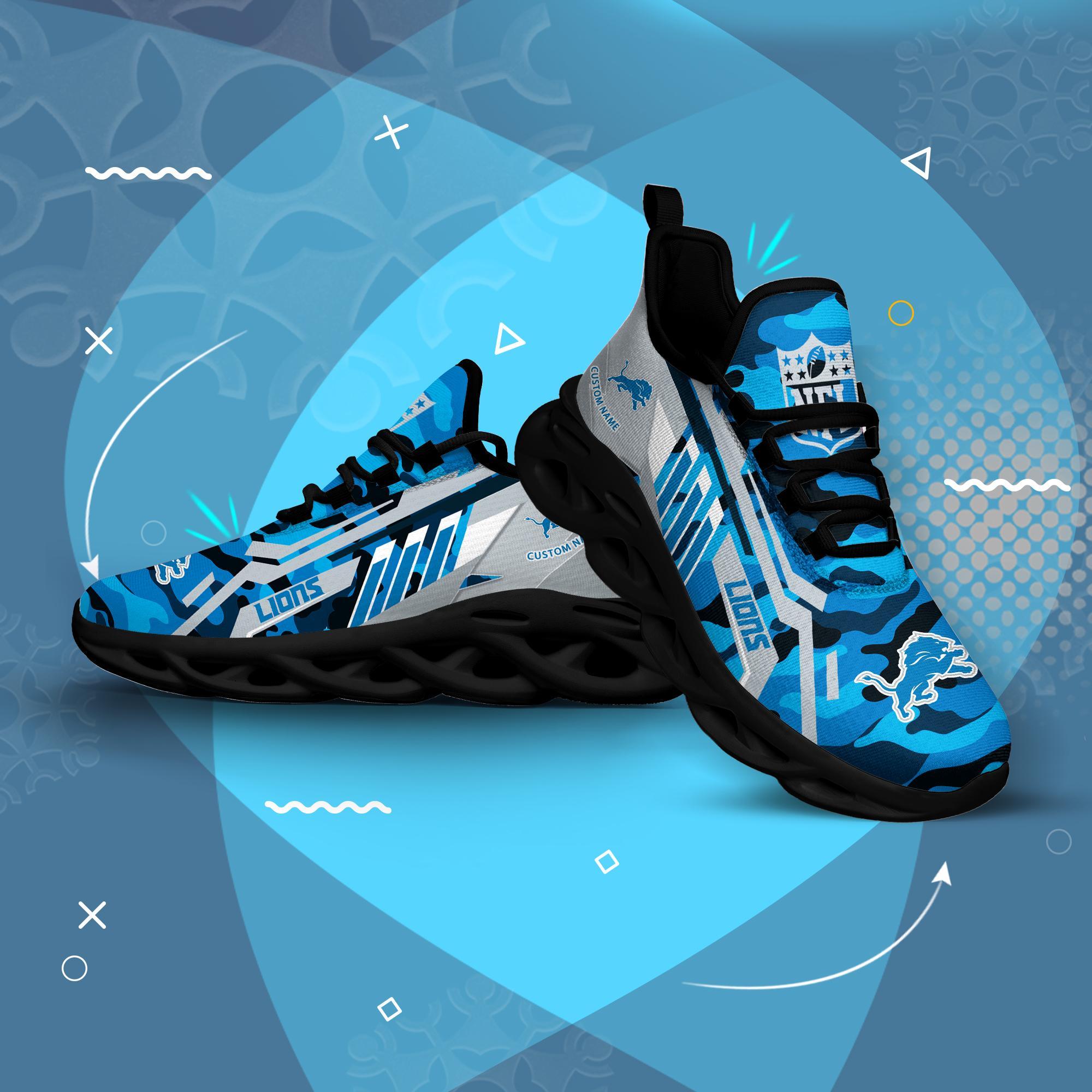 Ideafootwear Detroit Lions Max Soul Shoes Sneakers For Men And Women