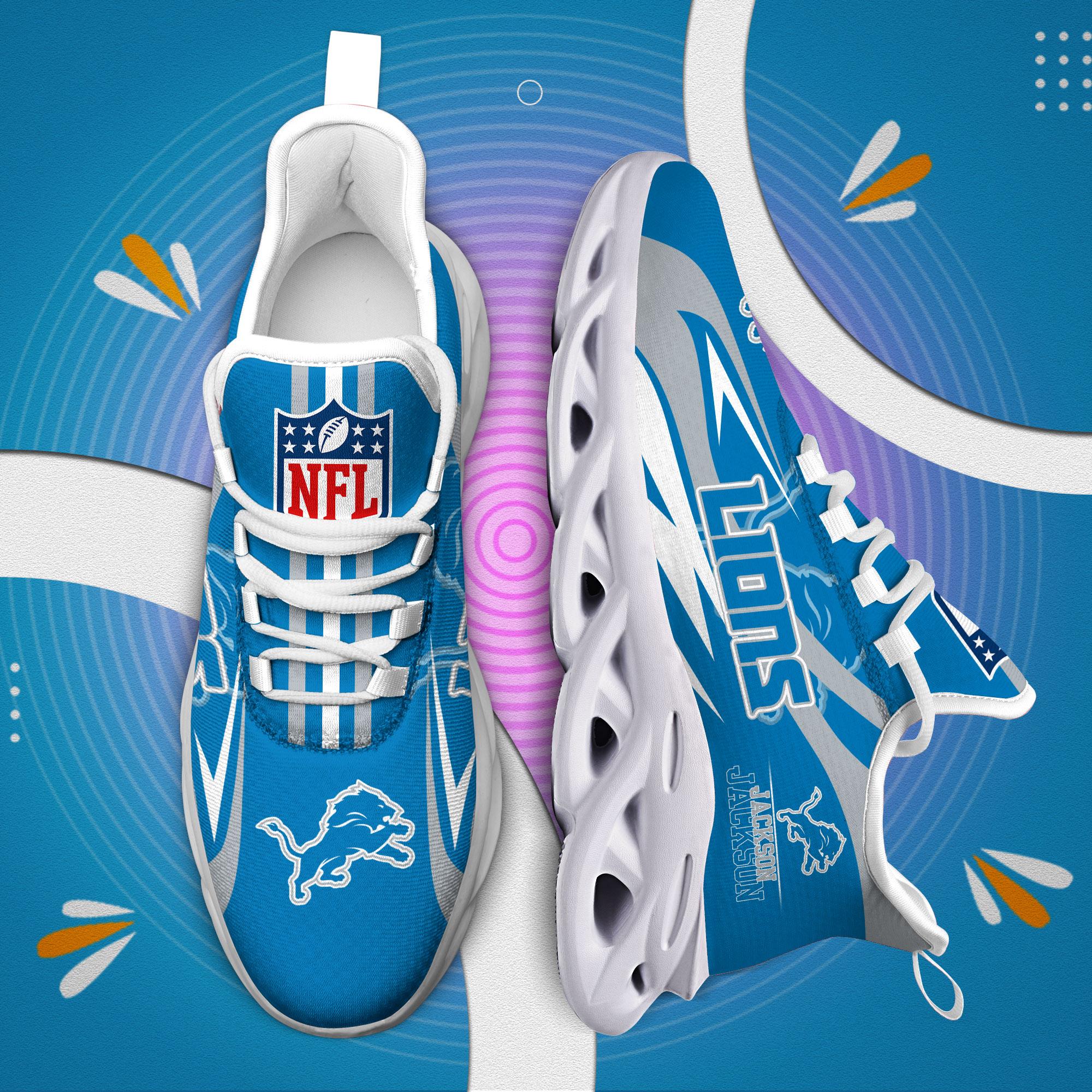Ideafootwear Detroit Lions Max Soul Shoes Sneakers For Men And Women