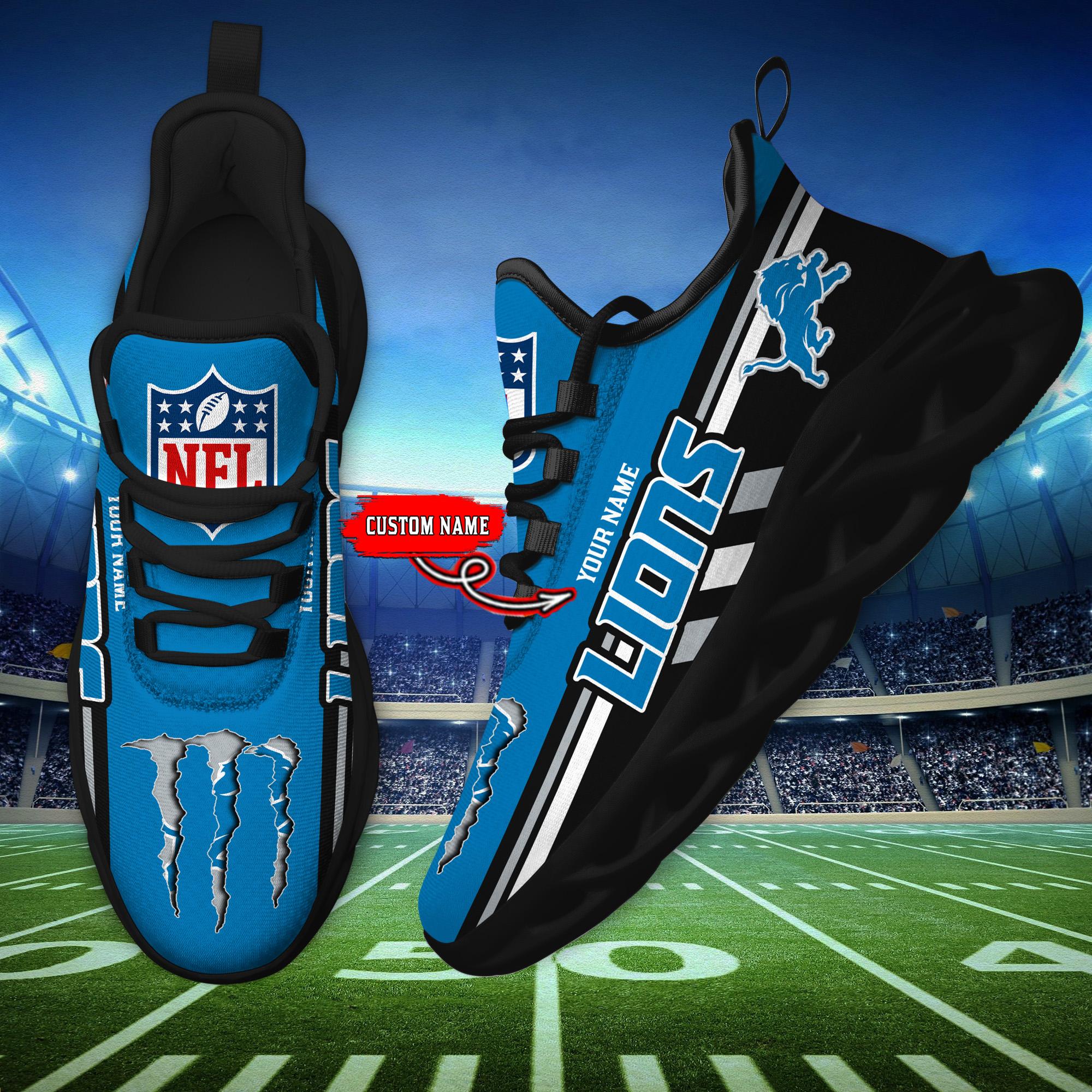 Ideafootwear Detroit Lions Max Soul Shoes Sneakers For Men And Women