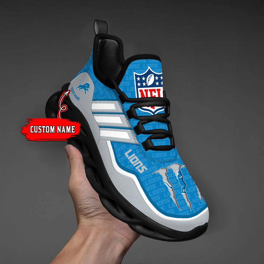 Ideafootwear Detroit Lions Max Soul Shoes Sneakers For Men And Women
