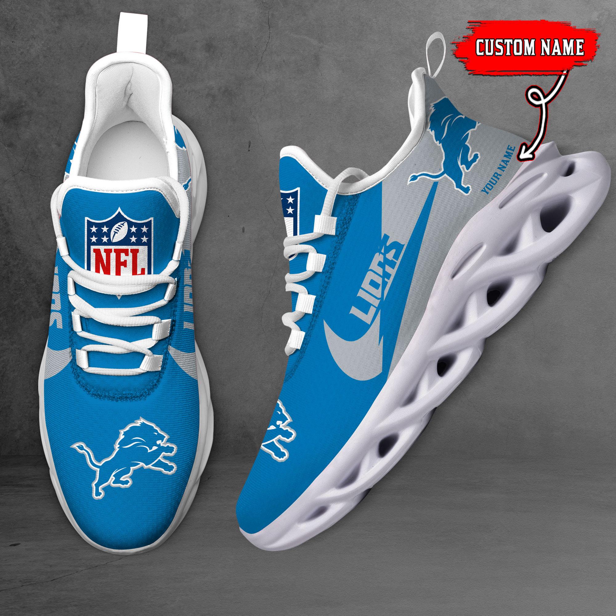 Ideafootwear Detroit Lions Max Soul Shoes Sneakers For Men And Women