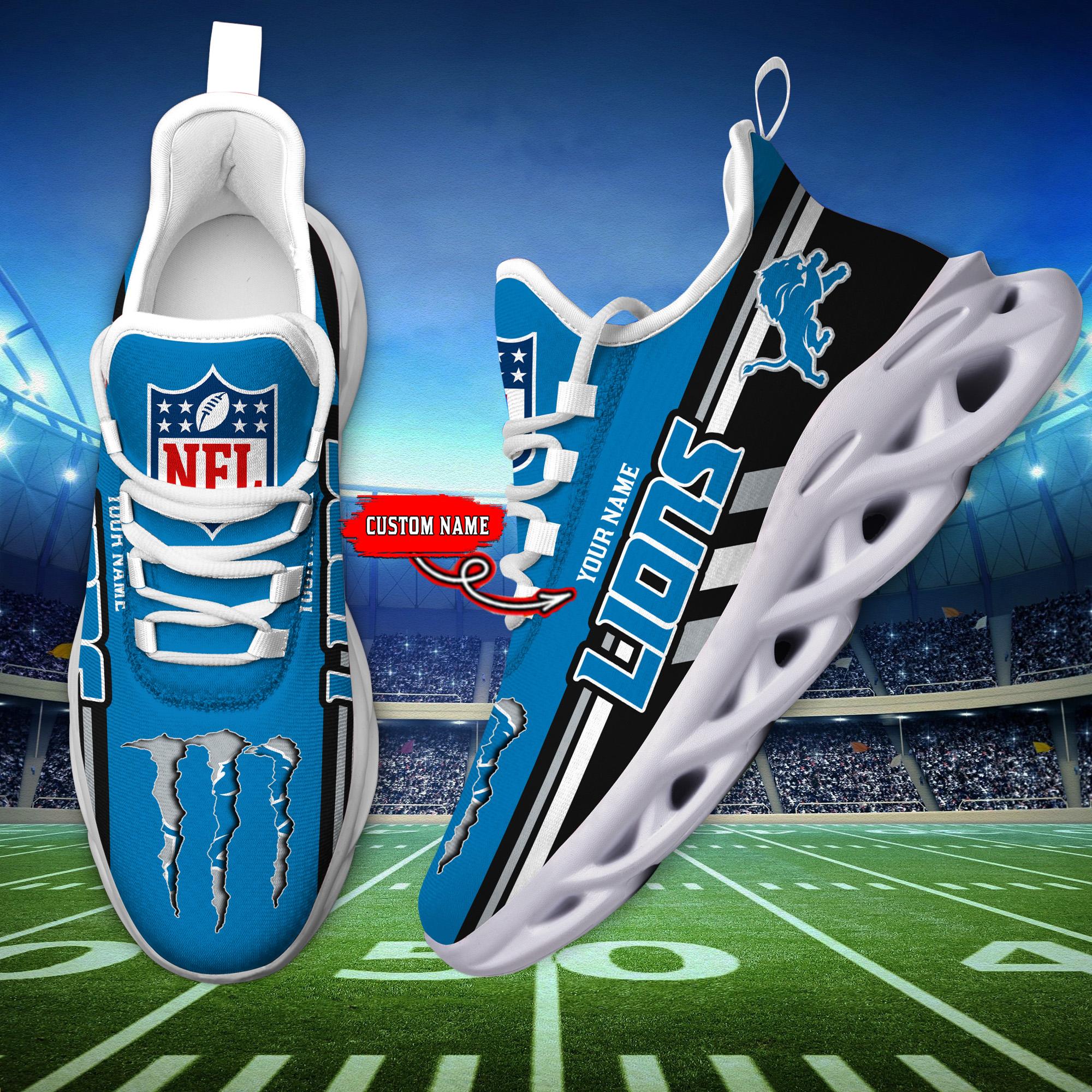 Ideafootwear Detroit Lions Max Soul Shoes Sneakers For Men And Women