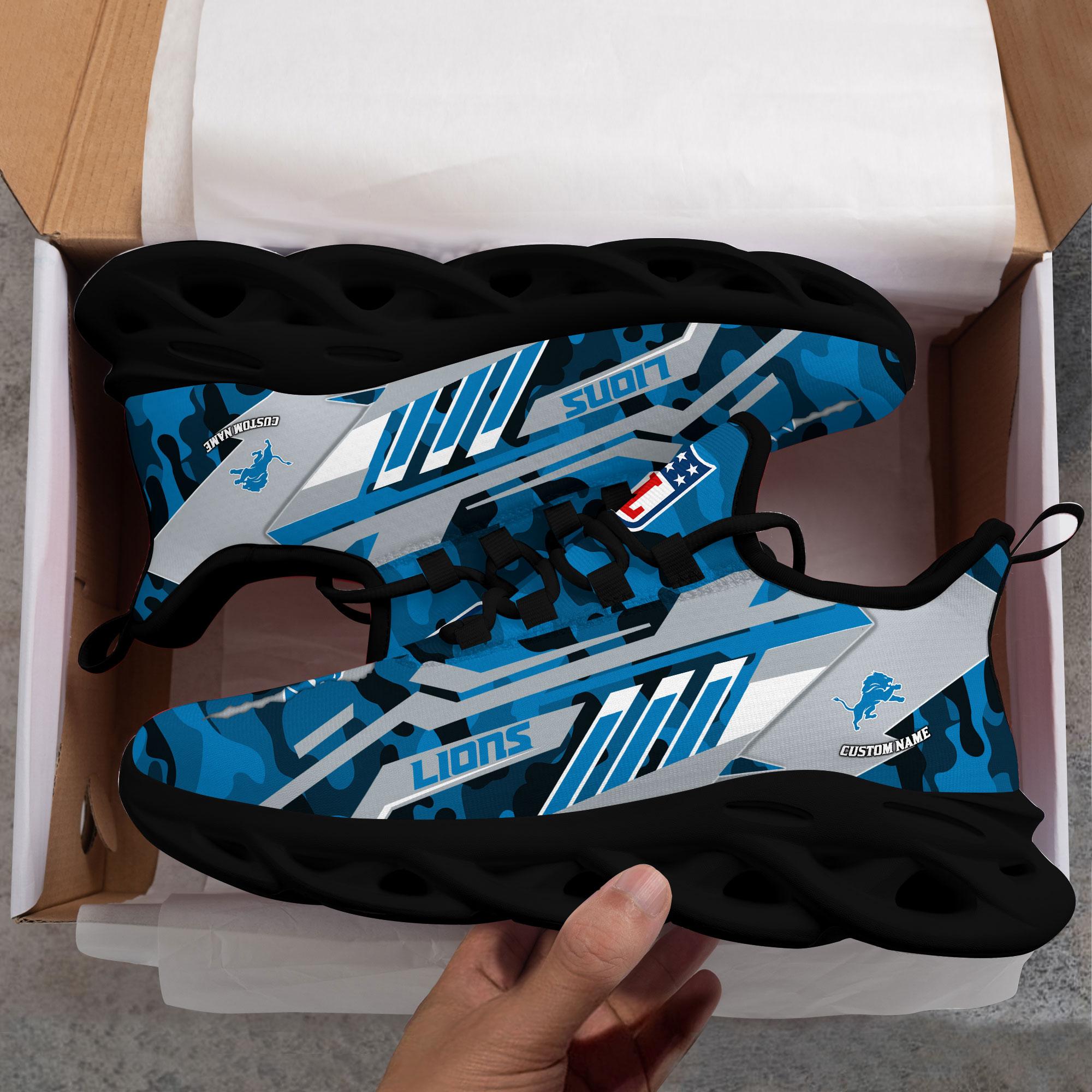 Ideafootwear Detroit Lions Max Soul Shoes Sneakers For Men And Women