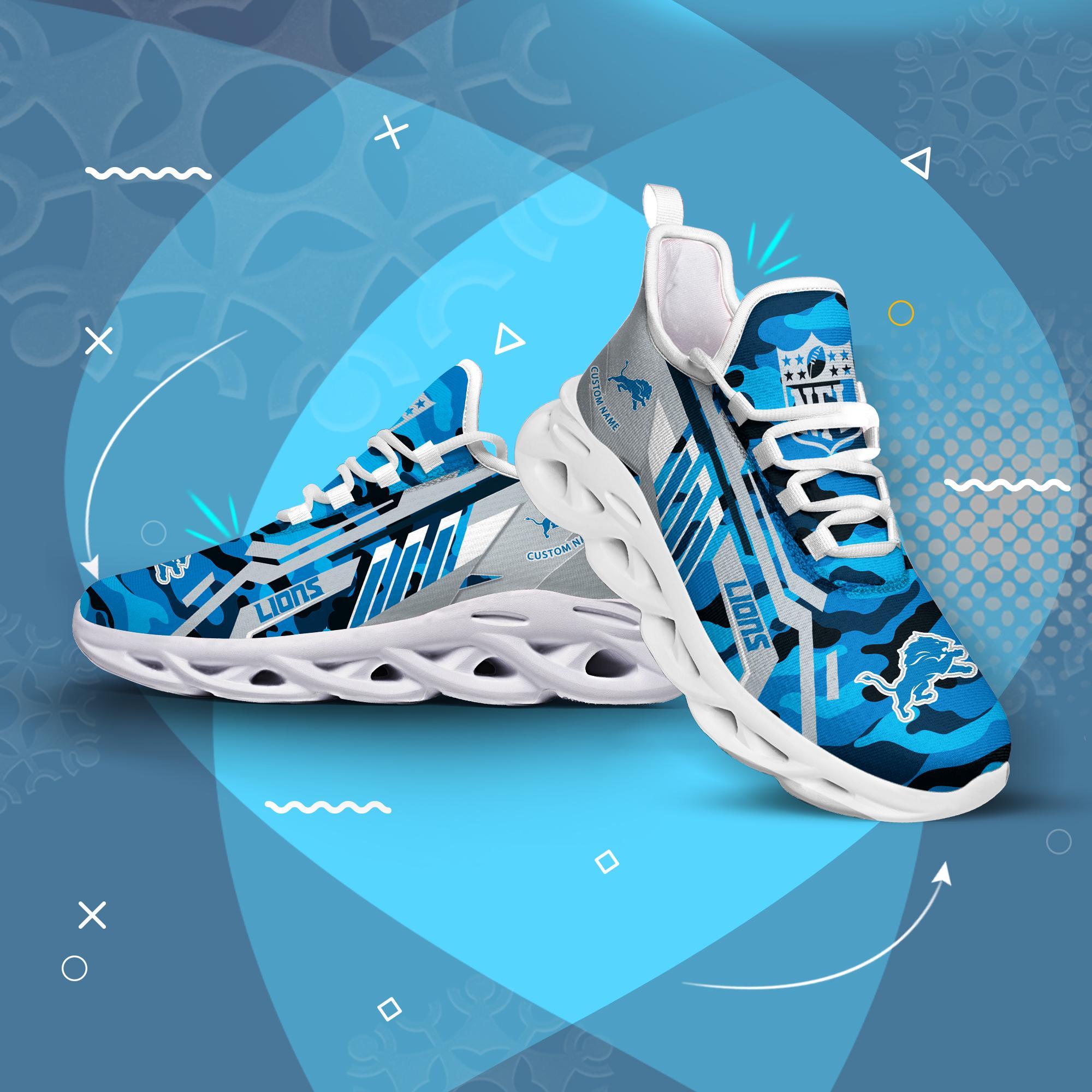 Ideafootwear Detroit Lions Max Soul Shoes Sneakers For Men And Women