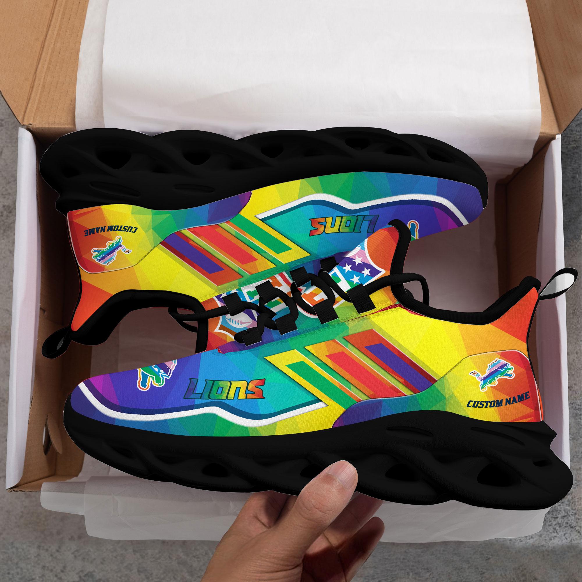 Ideafootwear Detroit Lions Max Soul Shoes Sneakers For Men And Women