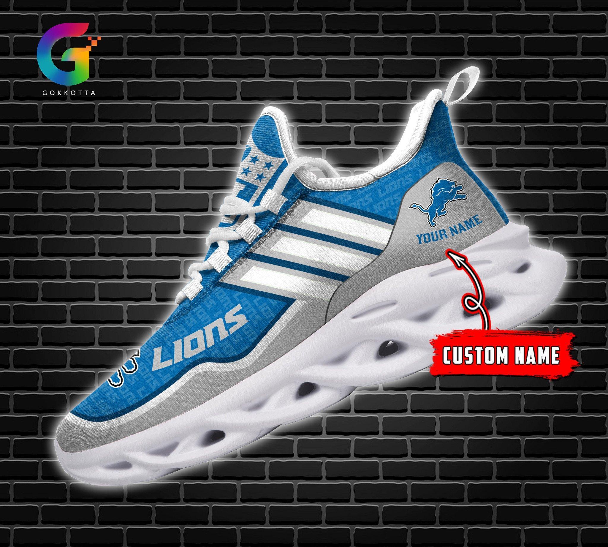 Ideafootwear Detroit Lions Max Soul Shoes Sneakers For Men And Women
