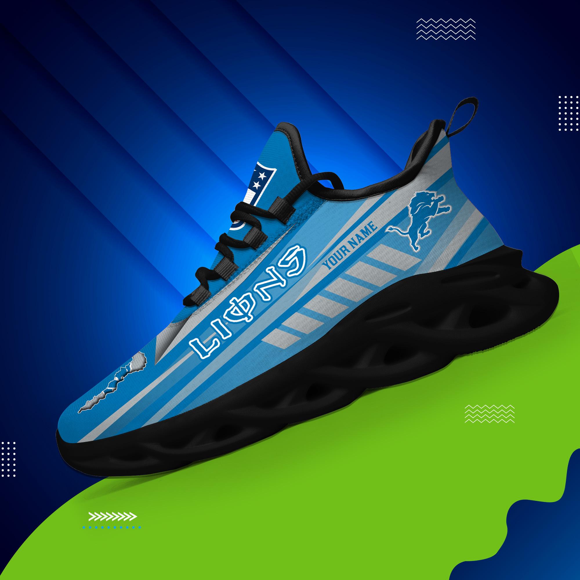 Ideafootwear Detroit Lions Max Soul Shoes Sneakers For Men And Women