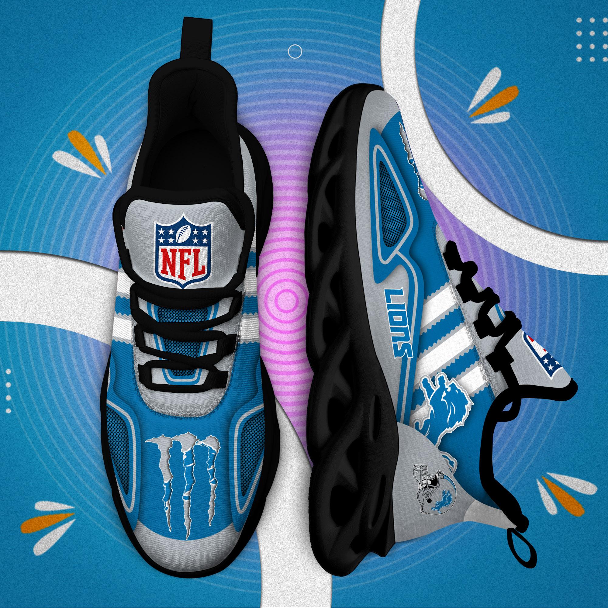 Ideafootwear Detroit Lions Max Soul Shoes Sneakers For Men And Women