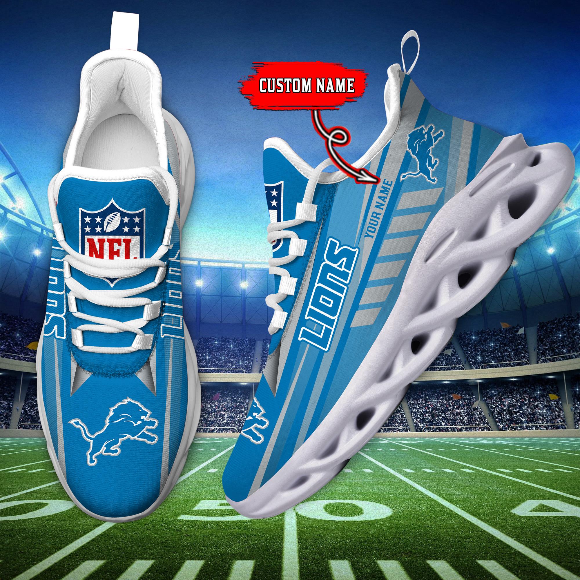 Ideafootwear Detroit Lions Max Soul Shoes Sneakers For Men And Women