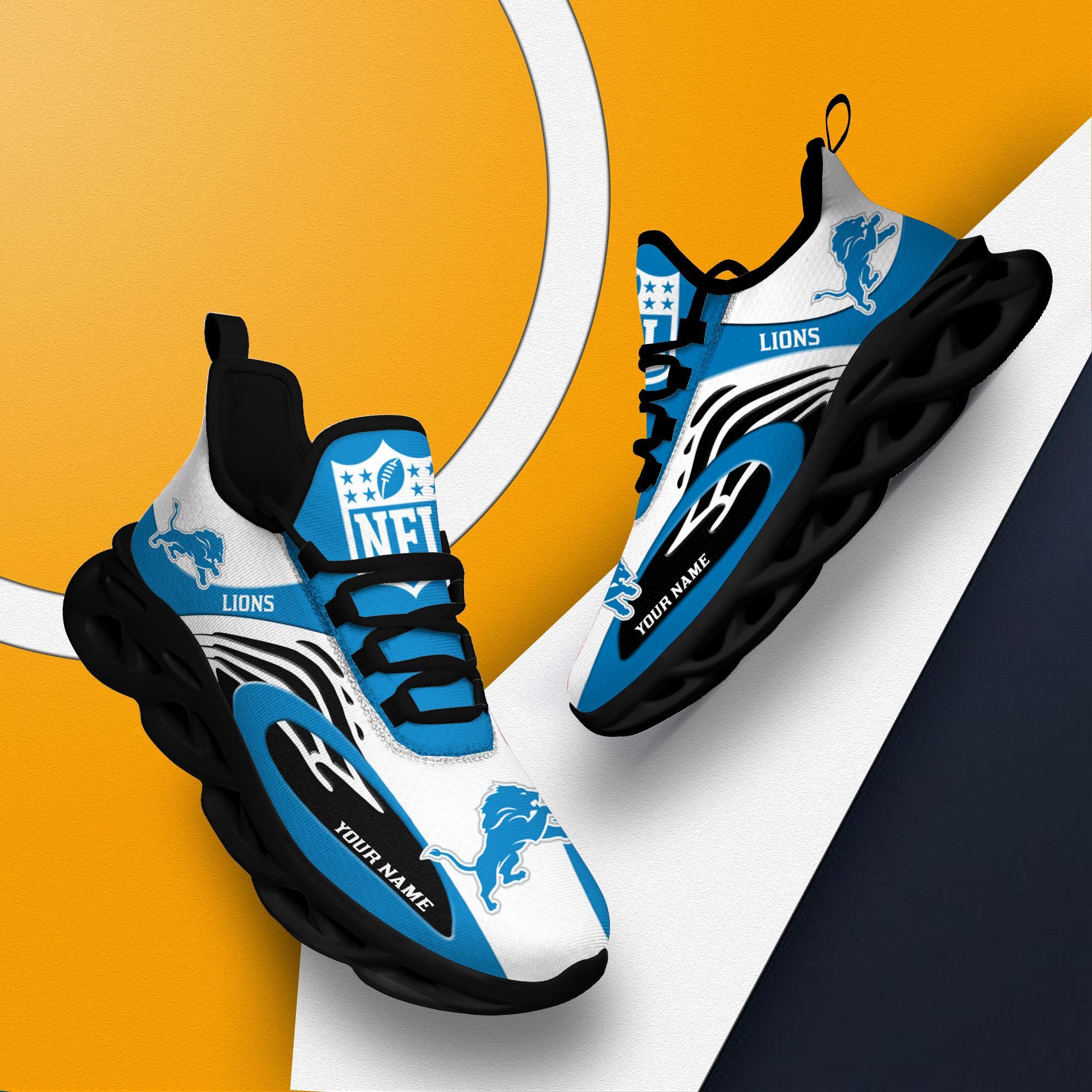 Ideafootwear Detroit Lions Max Soul Shoes Sneakers For Men And Women