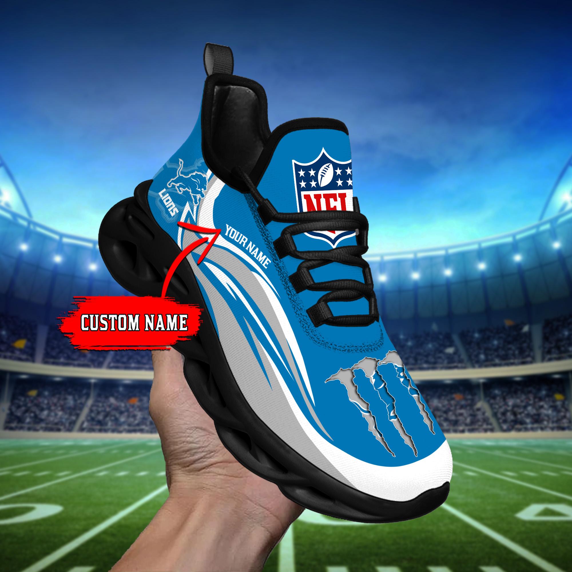 Ideafootwear Detroit Lions Max Soul Shoes Sneakers For Men And Women