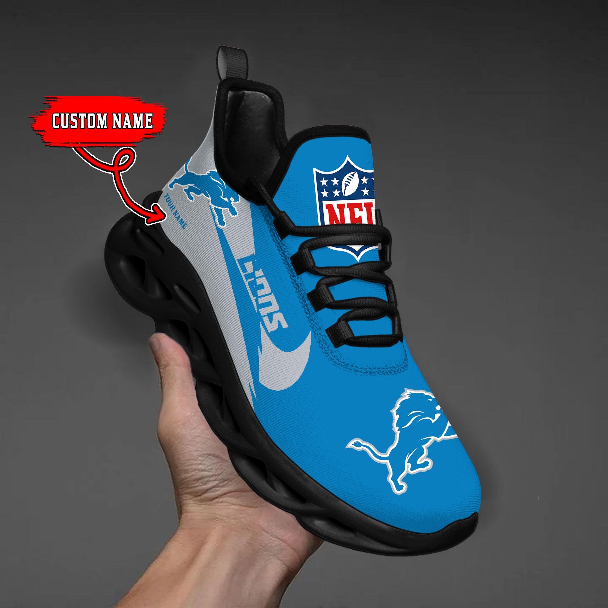 Ideafootwear Detroit Lions Max Soul Shoes Sneakers For Men And Women