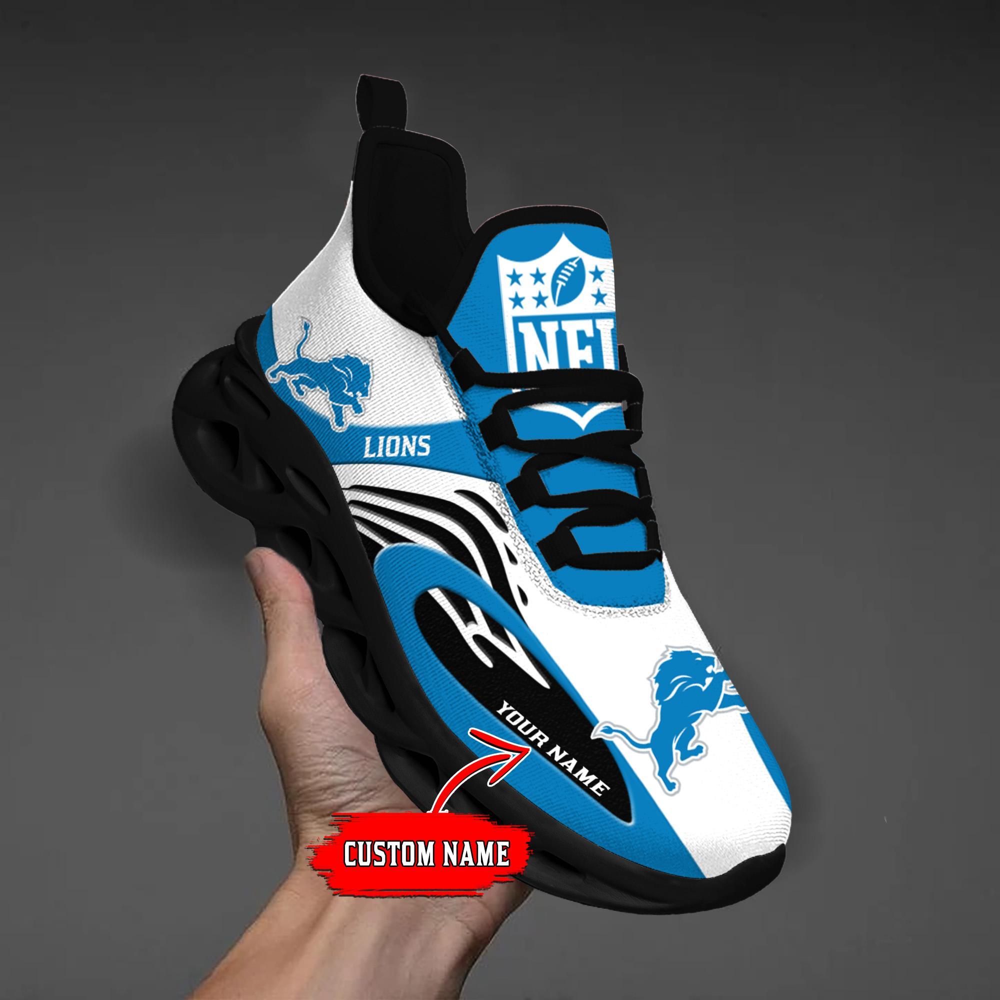 Ideafootwear Detroit Lions Max Soul Shoes Sneakers For Men And Women