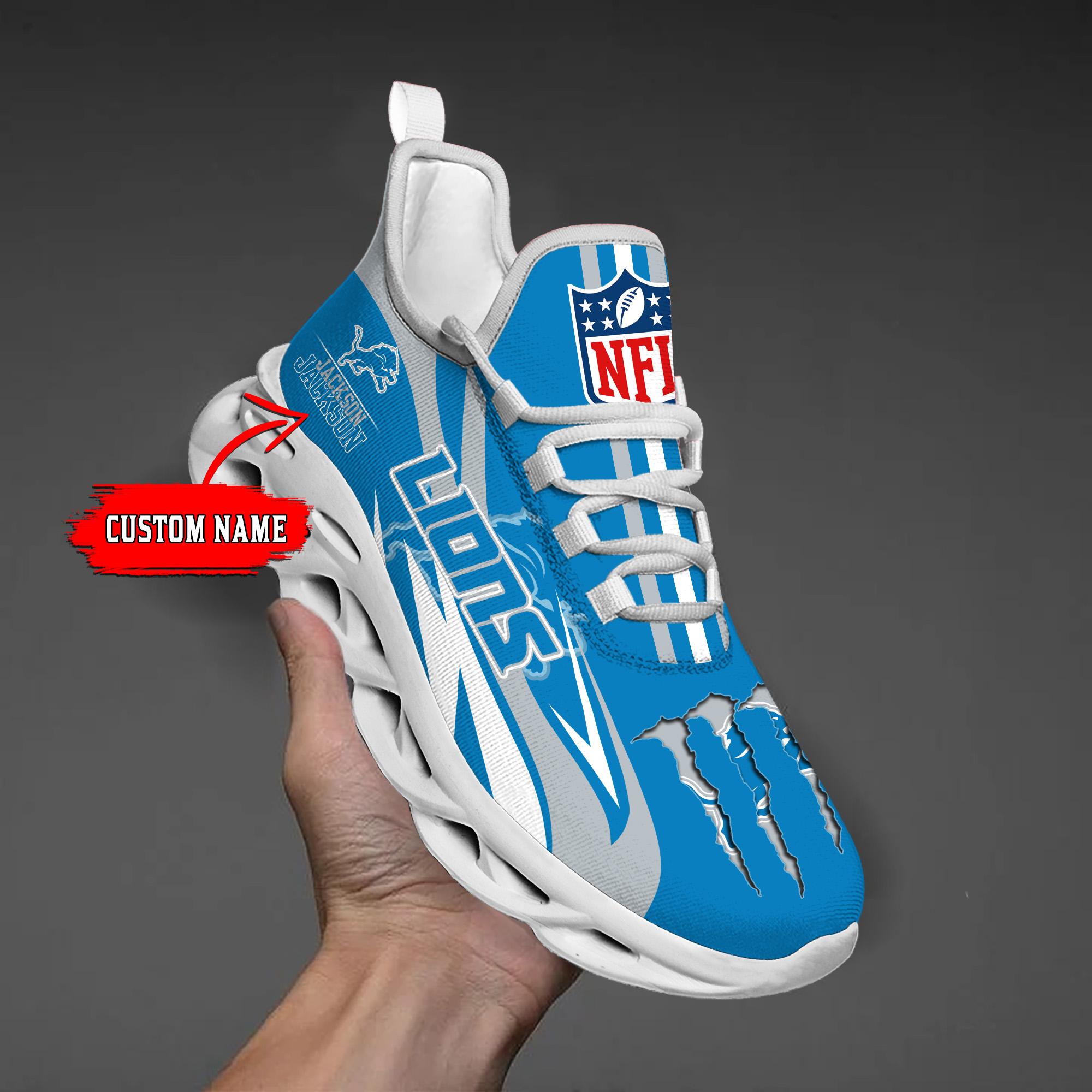 Ideafootwear Detroit Lions Max Soul Shoes Sneakers For Men And Women