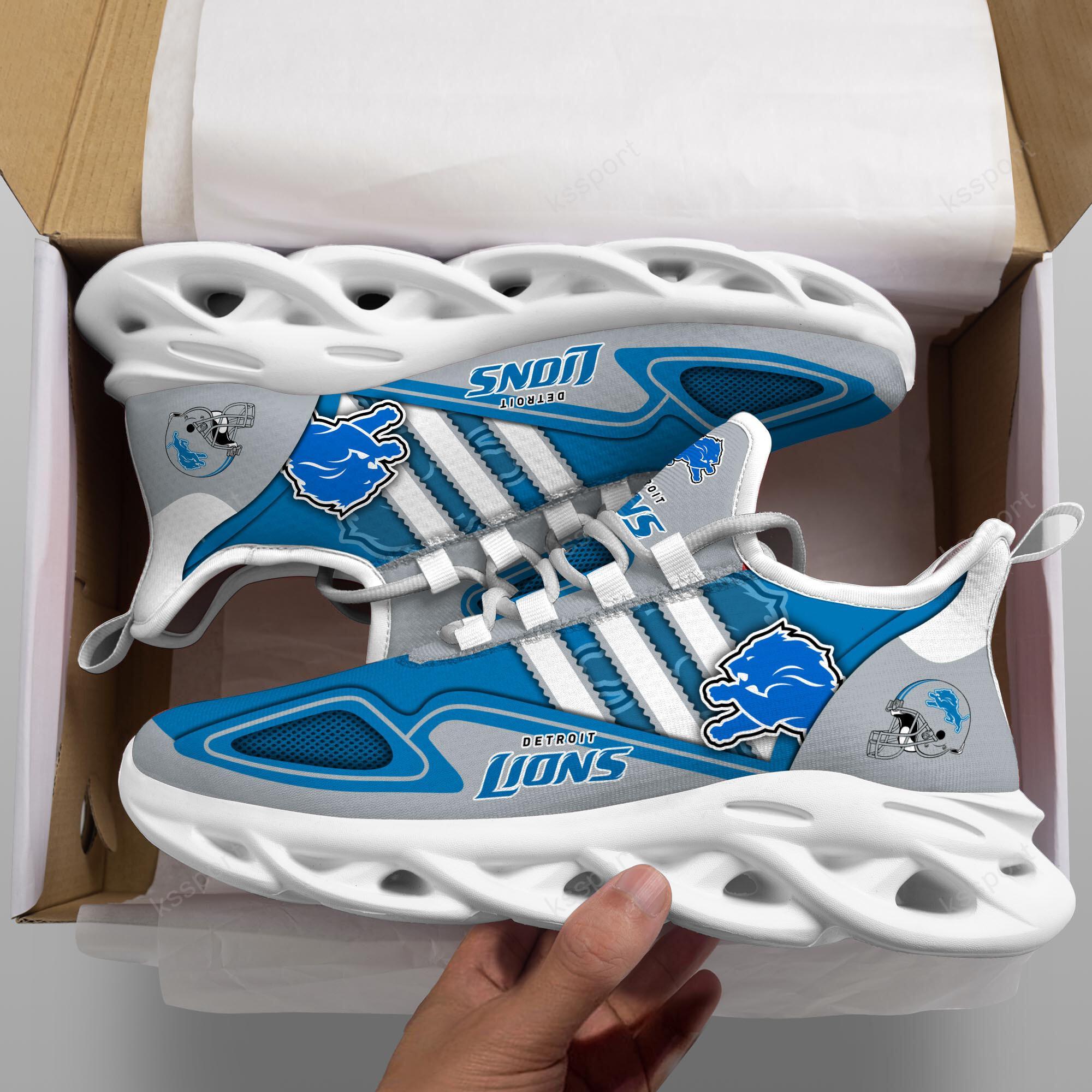 Ideafootwear Detroit Lions Max Soul Shoes Sneakers For Men And Women