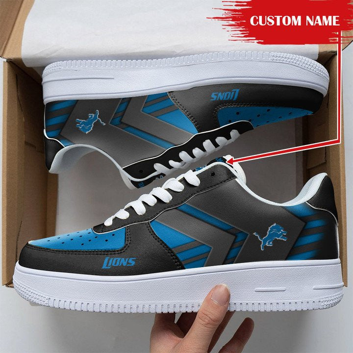 Ideafootwear Detroit Lions NFL Air Low-Top Sneakers Shoes For Men And Women