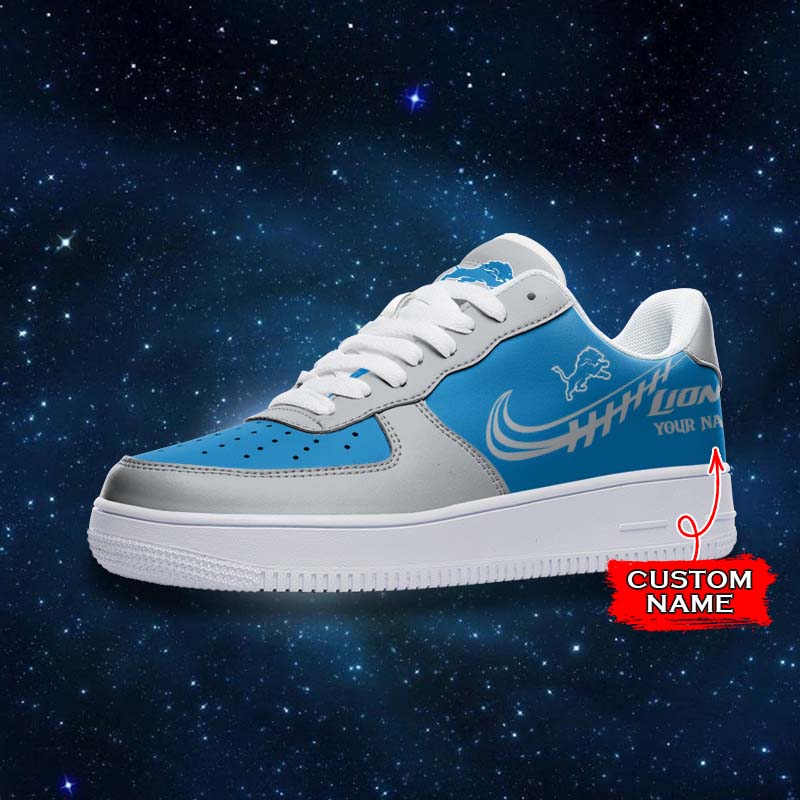 Ideafootwear Detroit Lions NFL Air Low-Top Sneakers Shoes For Men And Women